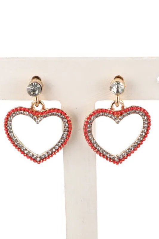 Aretes Corazon Brillos sold by Shasa