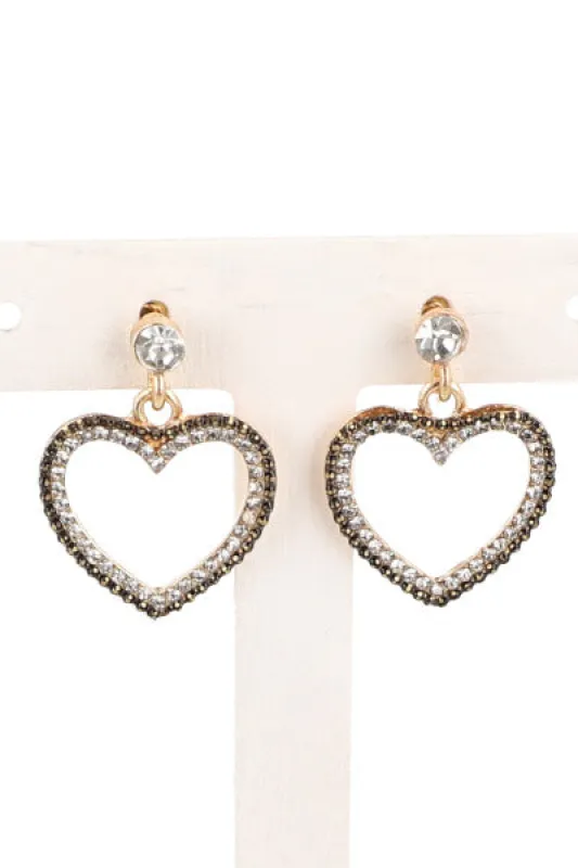 Aretes Corazon Brillos sold by Shasa