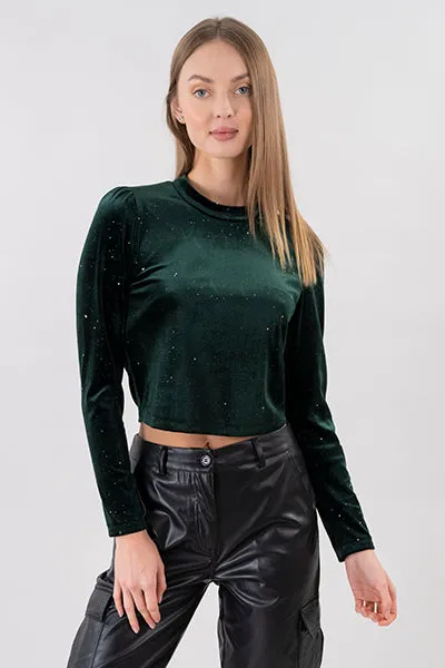 Top Manga Larga Brillos sold by Shasa