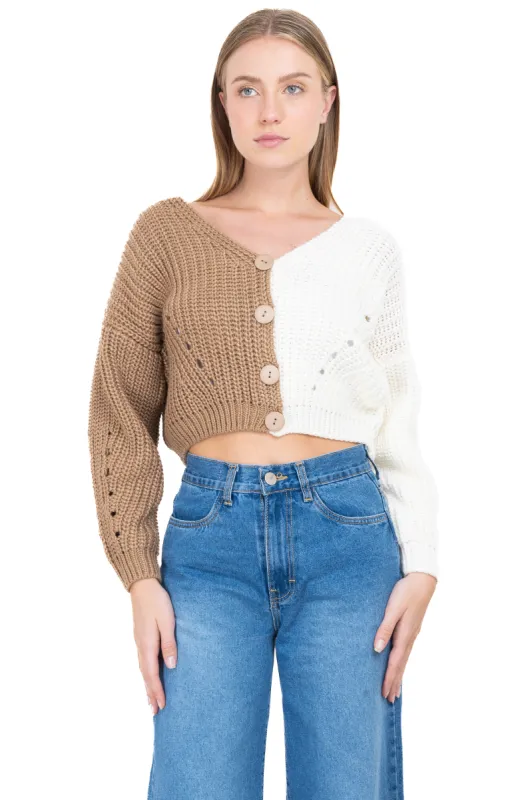 Suéter tejido bicolor sold by Shasa