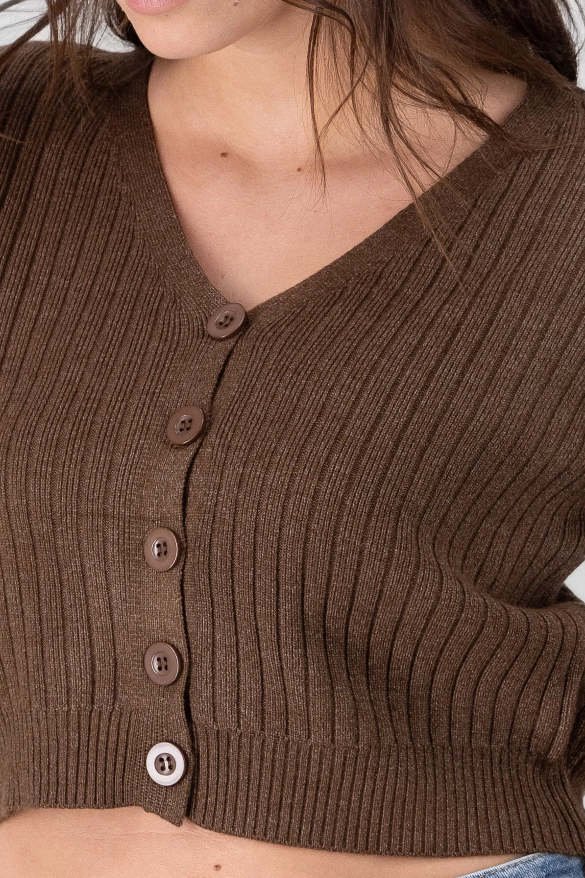 Cárdigan tejido acanalado botones sold by Shasa product image thumbnail 5