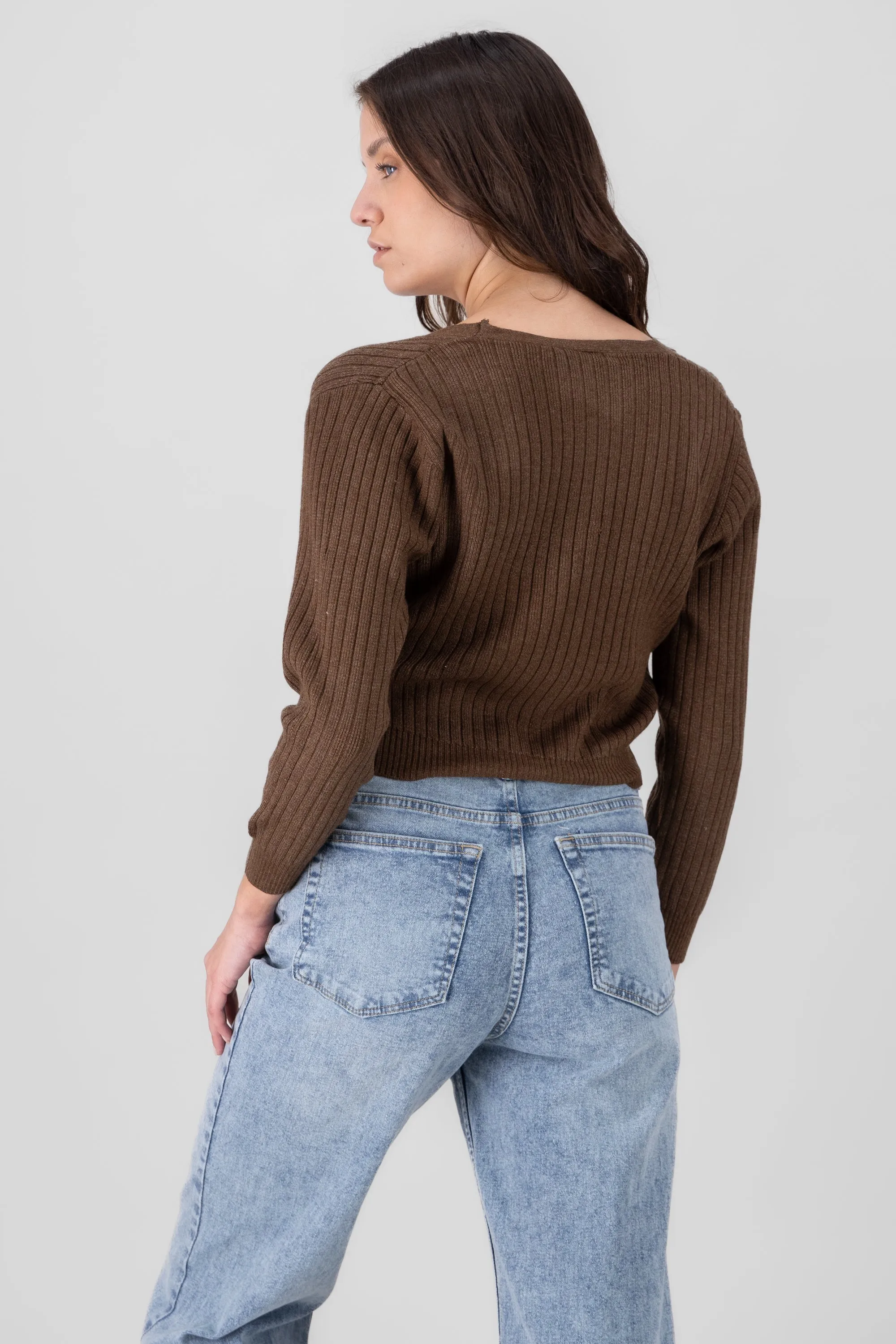 Cárdigan tejido acanalado botones sold by Shasa product image thumbnail 4