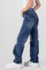 Jeans straight textura brillo sold by Shasa
