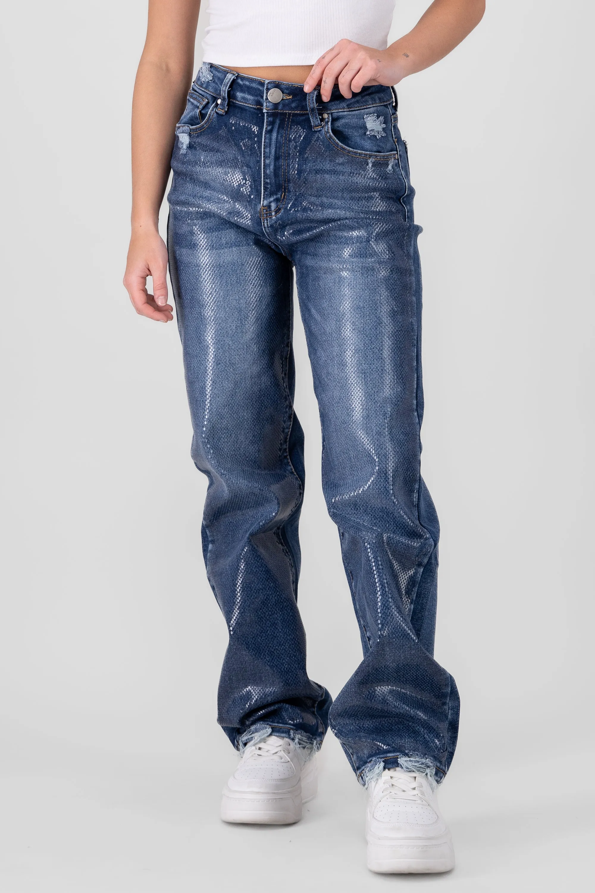Jeans straight textura brillo sold by Shasa product image thumbnail 2