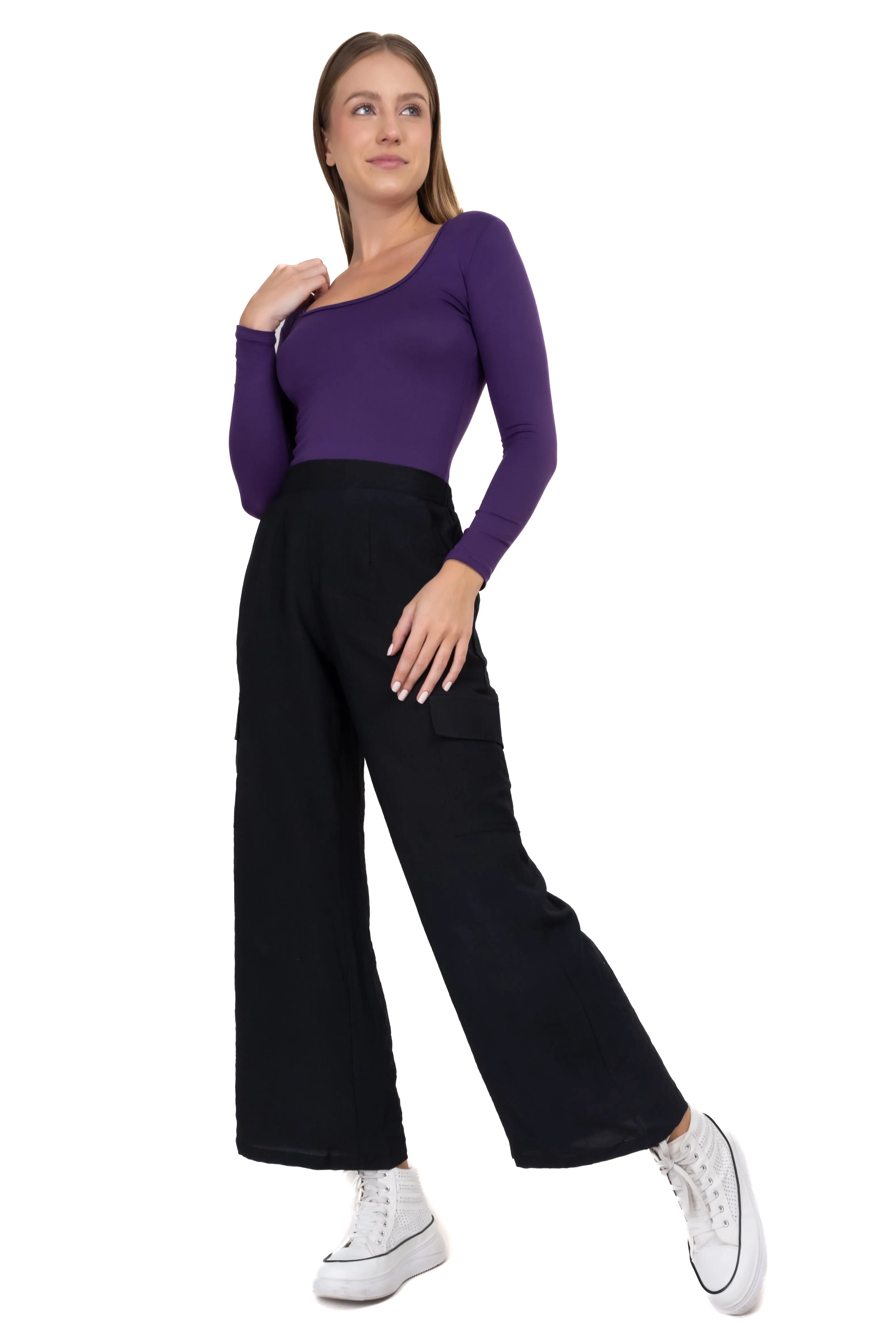 Pantalón recto cargo elástico sold by Shasa product image thumbnail 2