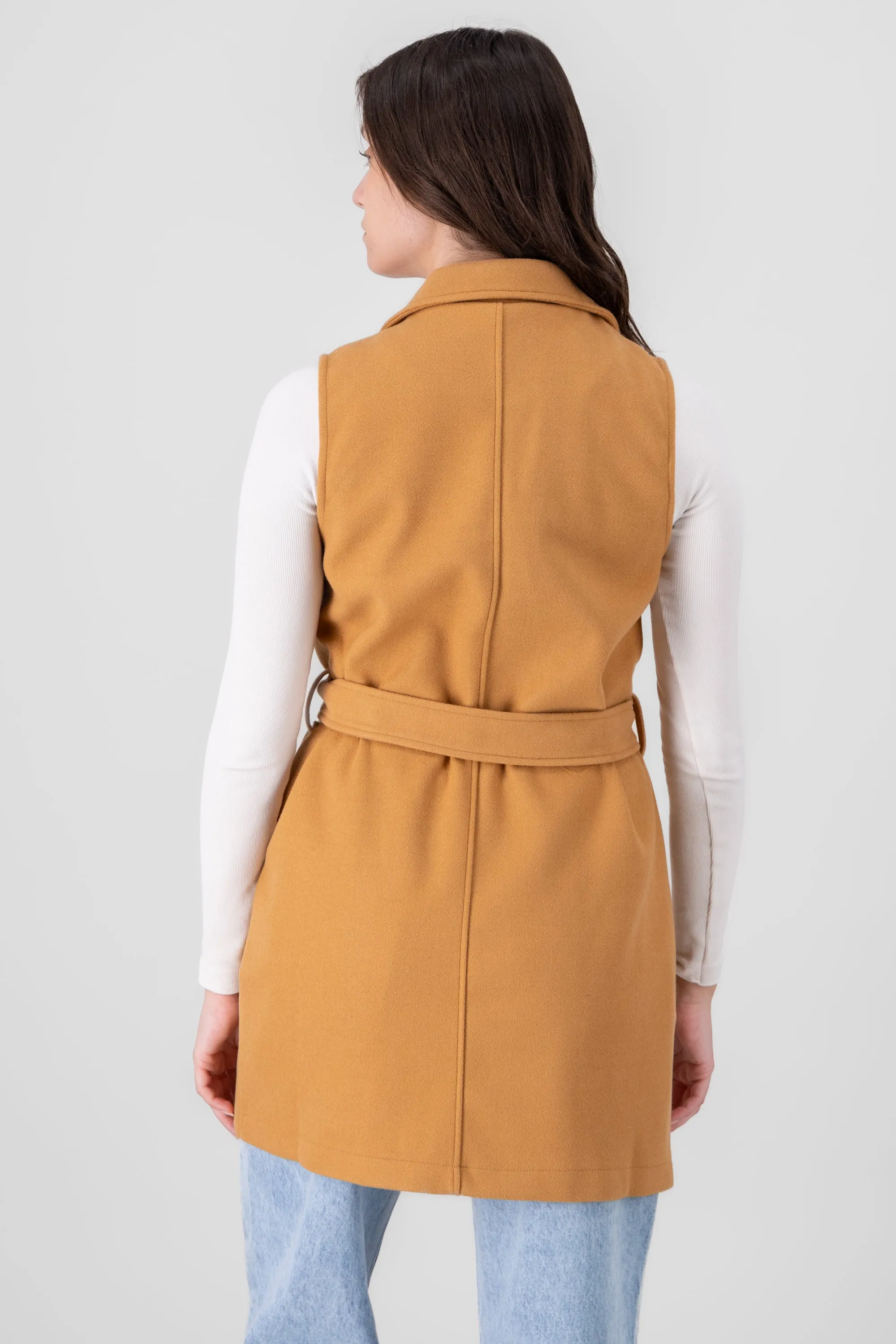 Chaleco largo liso c/solapa sold by Shasa product image thumbnail 4