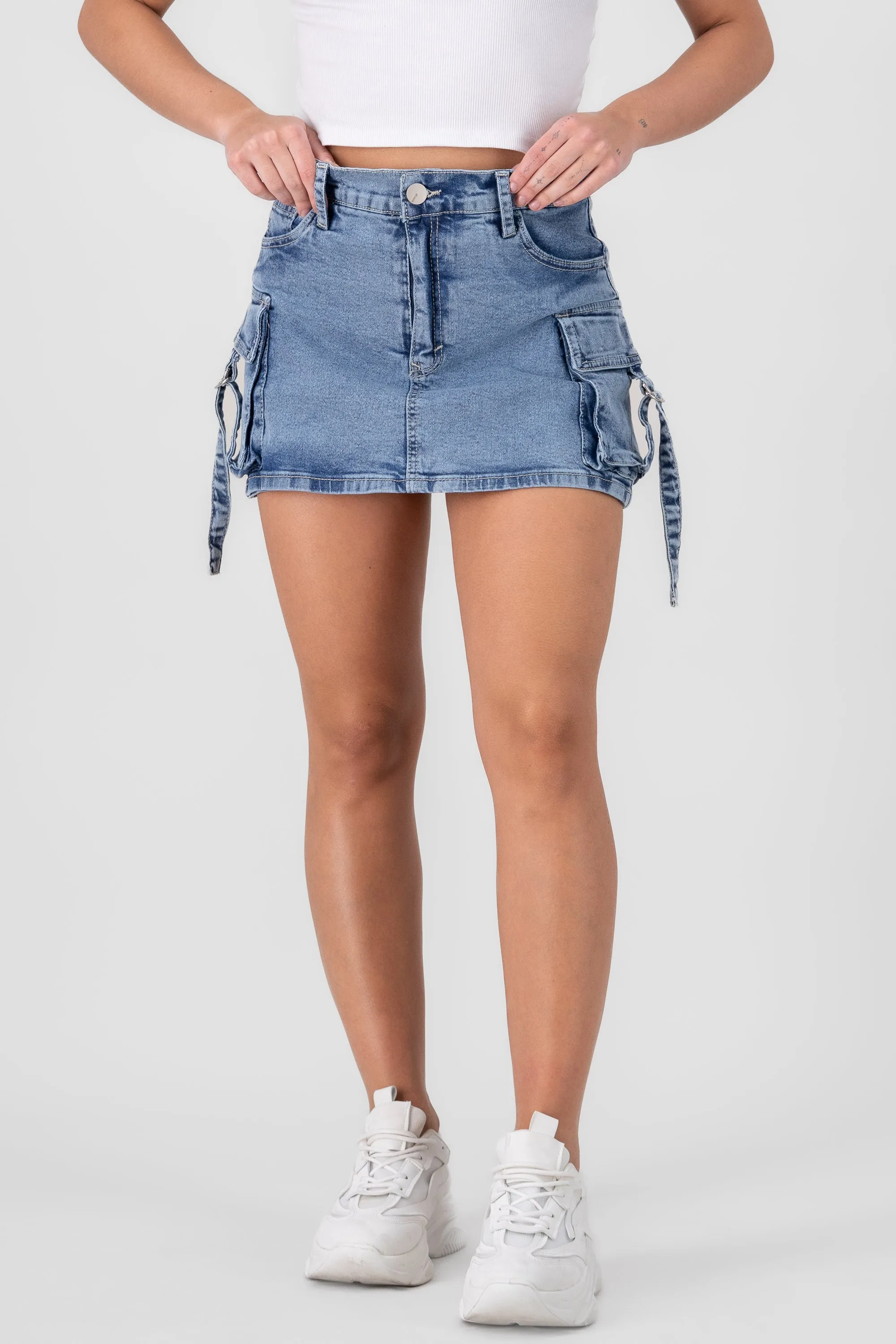 Falda short cargo tiras ajustables sold by Shasa product image thumbnail 2