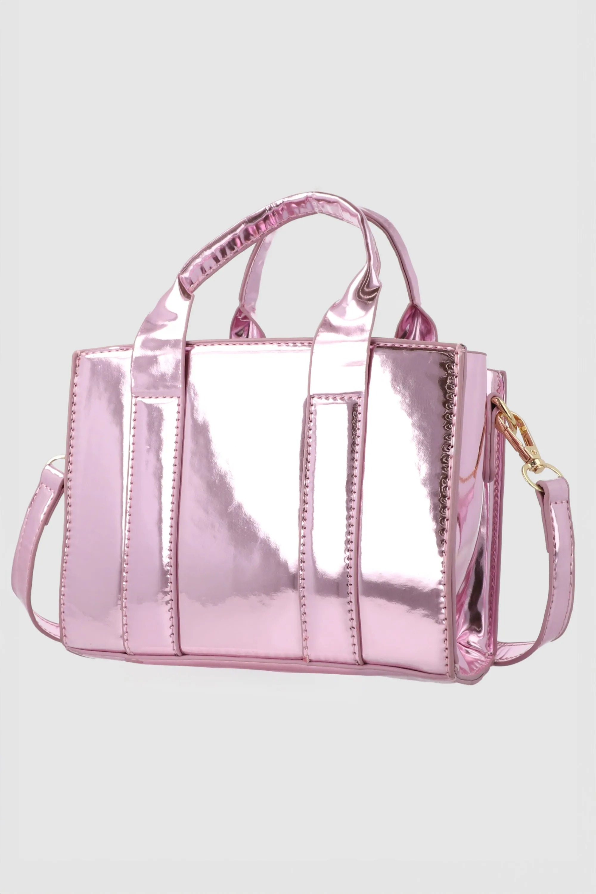 Bolsa tote estructurada metálica sold by Shasa