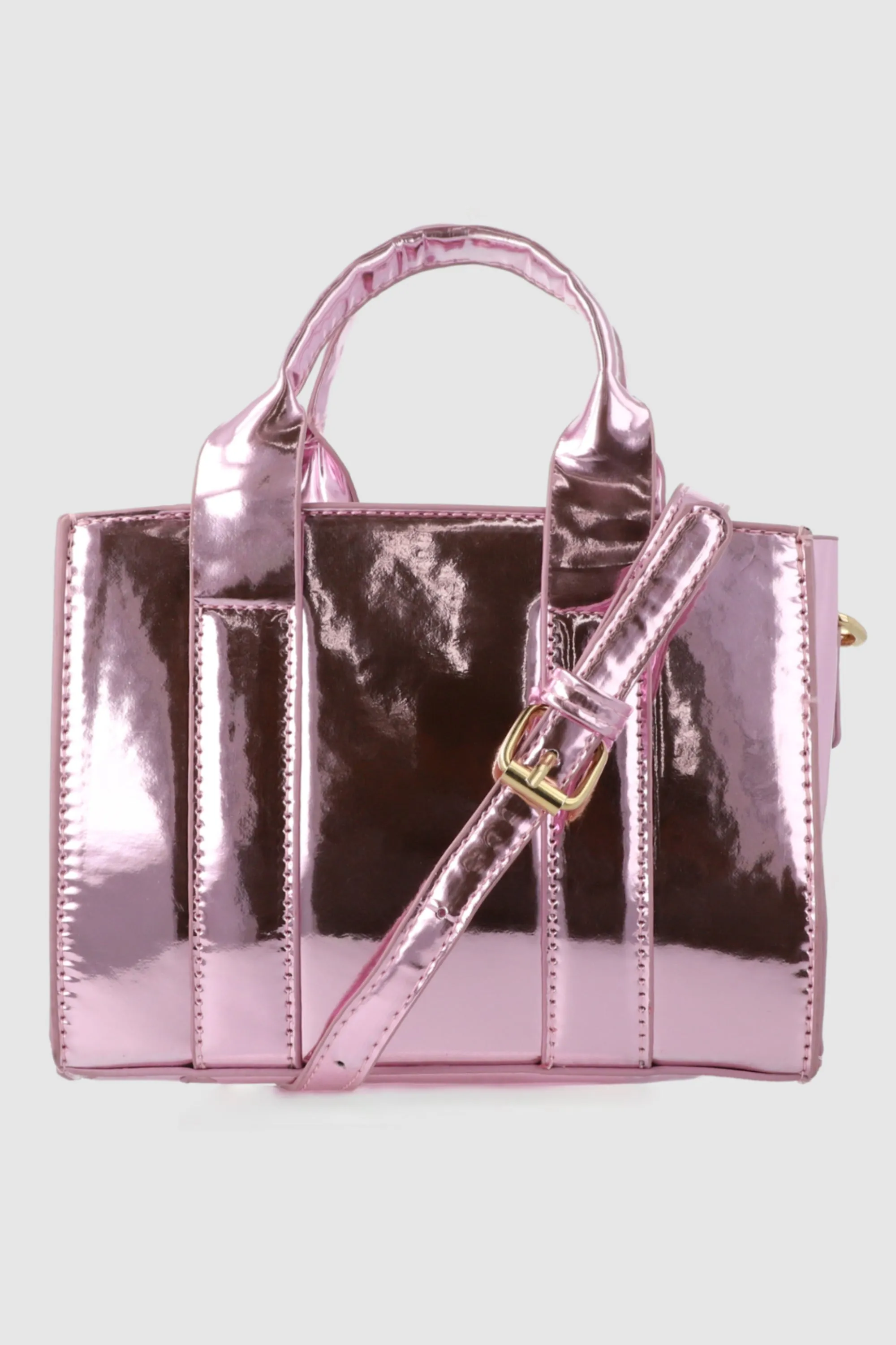 Bolsa tote estructurada metálica sold by Shasa product image thumbnail 2