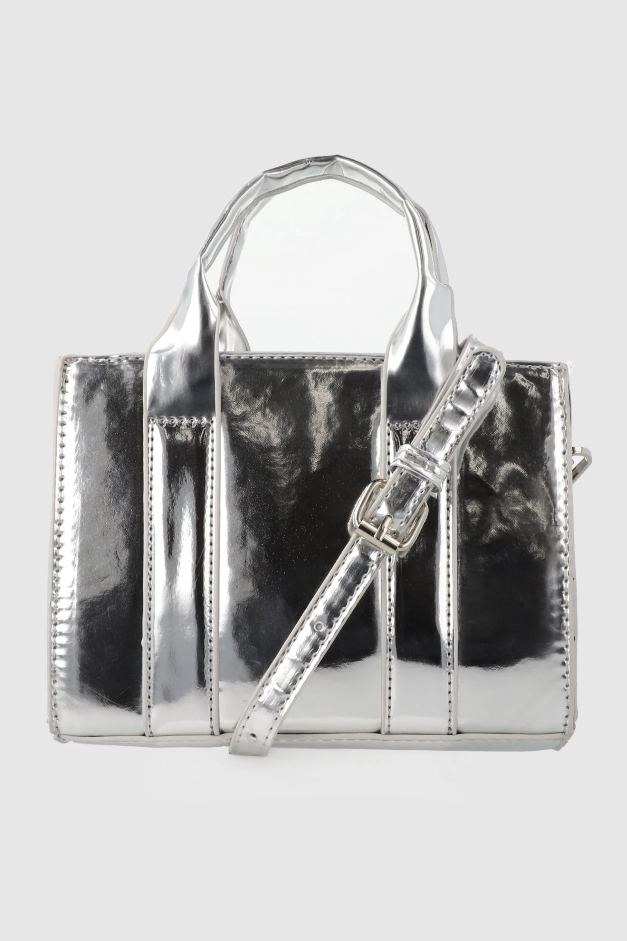 Bolsa tote estructurada metálica sold by Shasa product image thumbnail 2