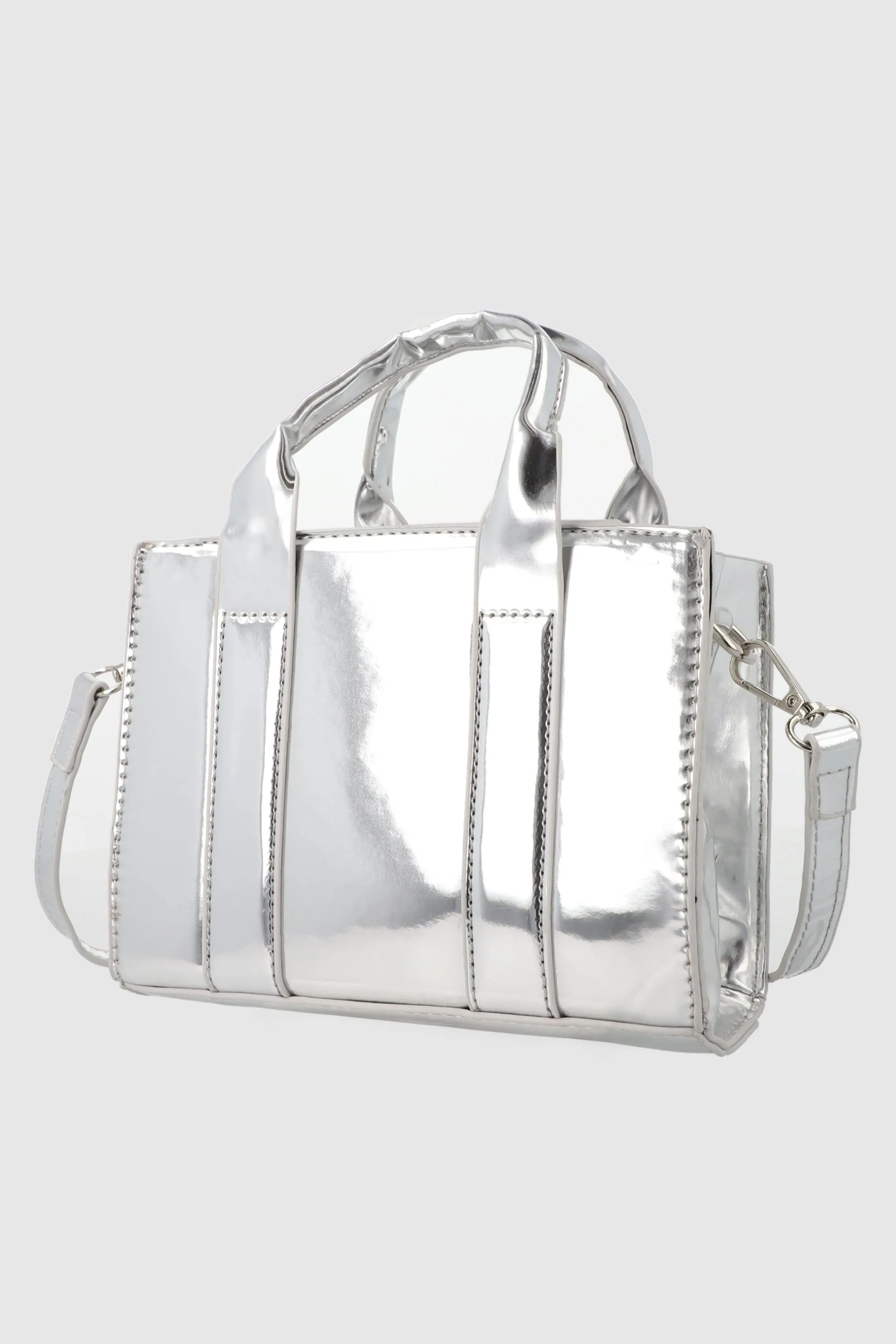 Bolsa tote estructurada metálica sold by Shasa