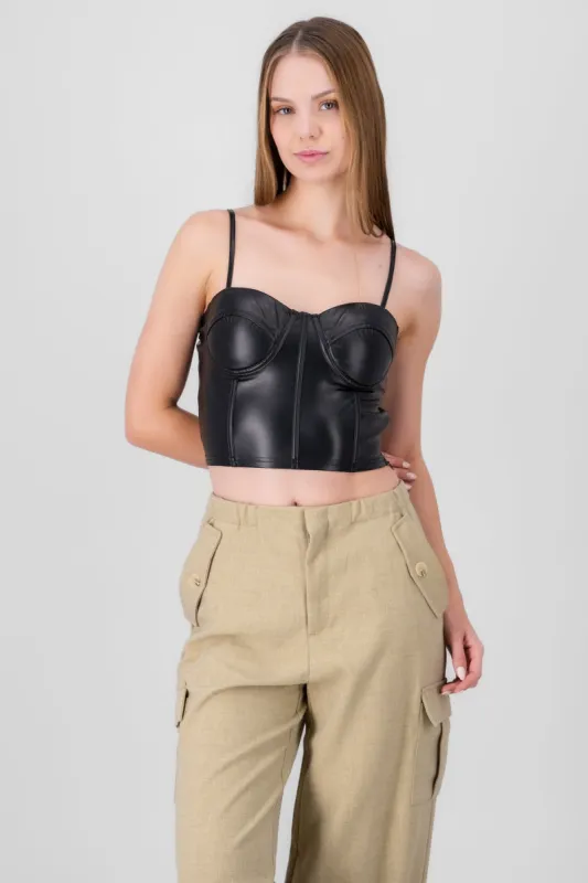 Corset copas vinipiel sold by Shasa