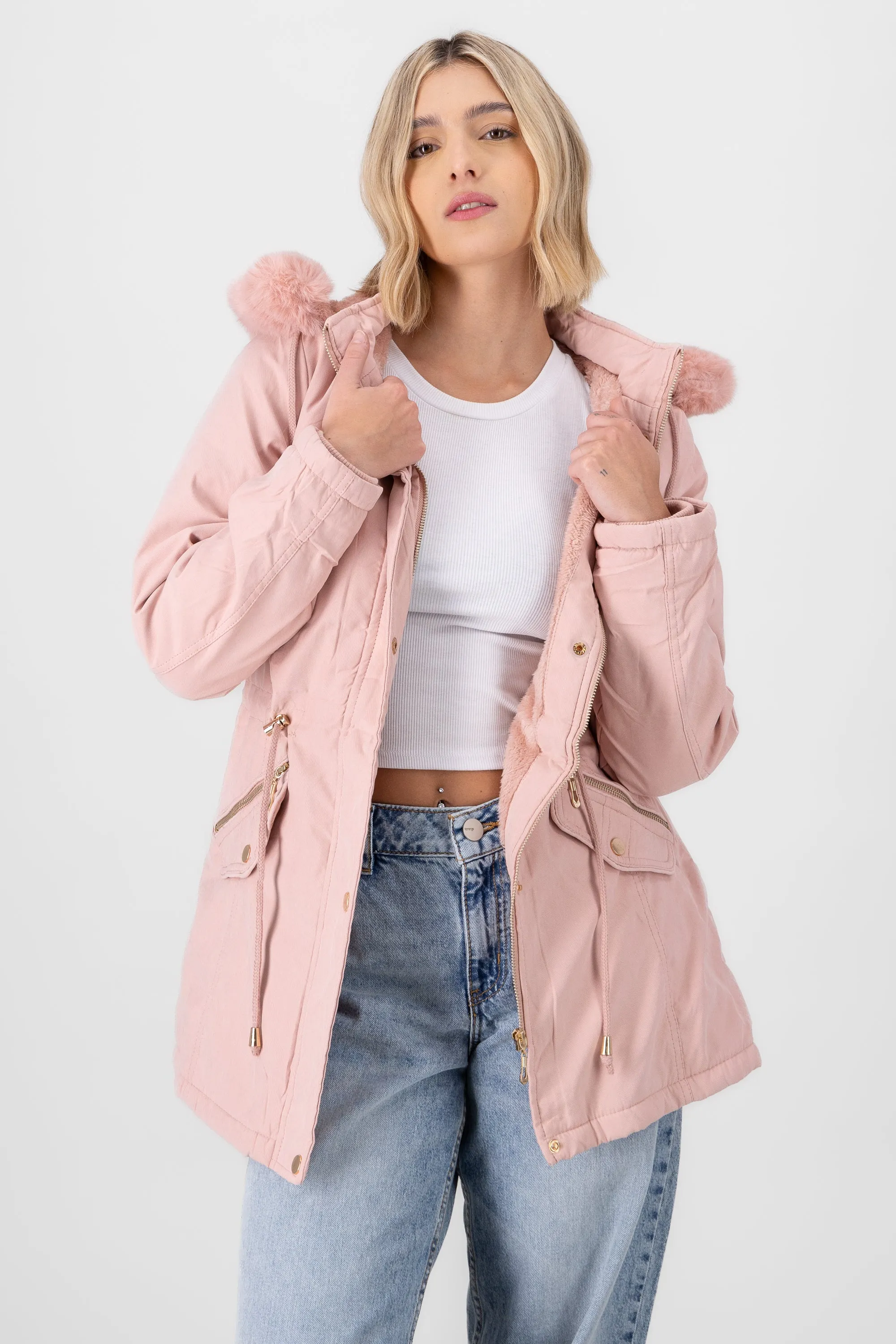 Gabardina bolsas cierre gorro sold by Shasa