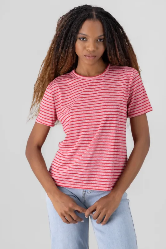 Playera jaspe manga corta rayas sold by Shasa