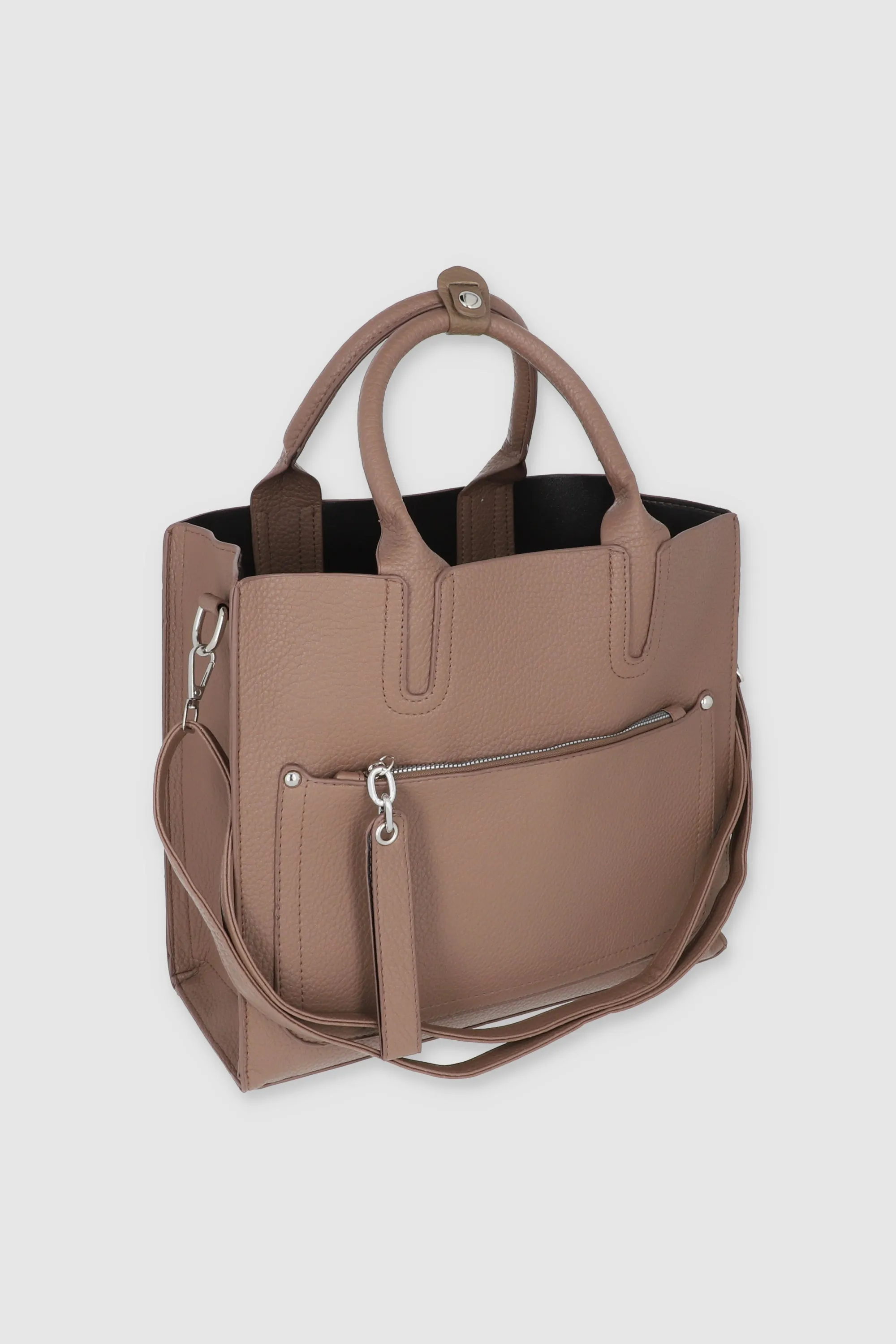 Bolsa tote estructurada sencilla abatanada sold by Shasa product image thumbnail 3