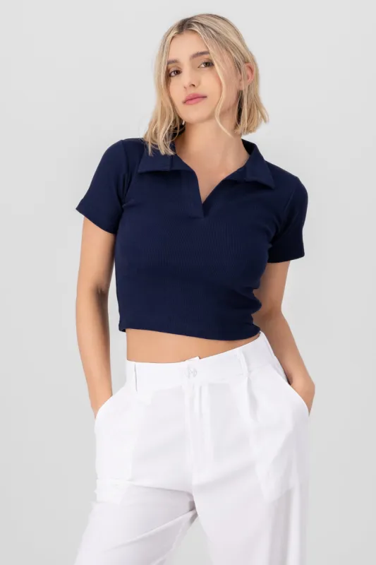Top Rib Cuello Polo Liso sold by Shasa