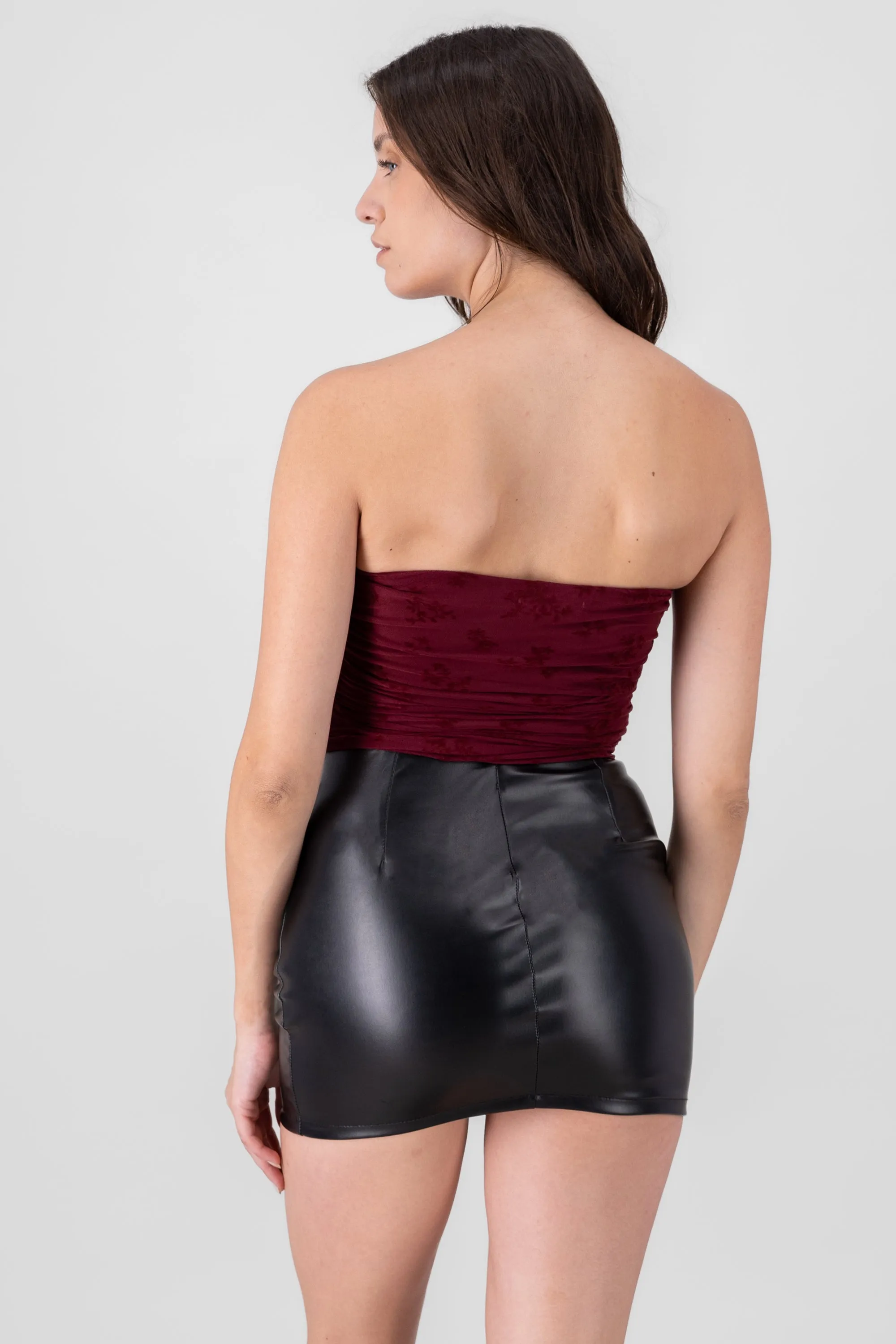 Top tubo de mesh con flores flock sold by Shasa product image thumbnail 4