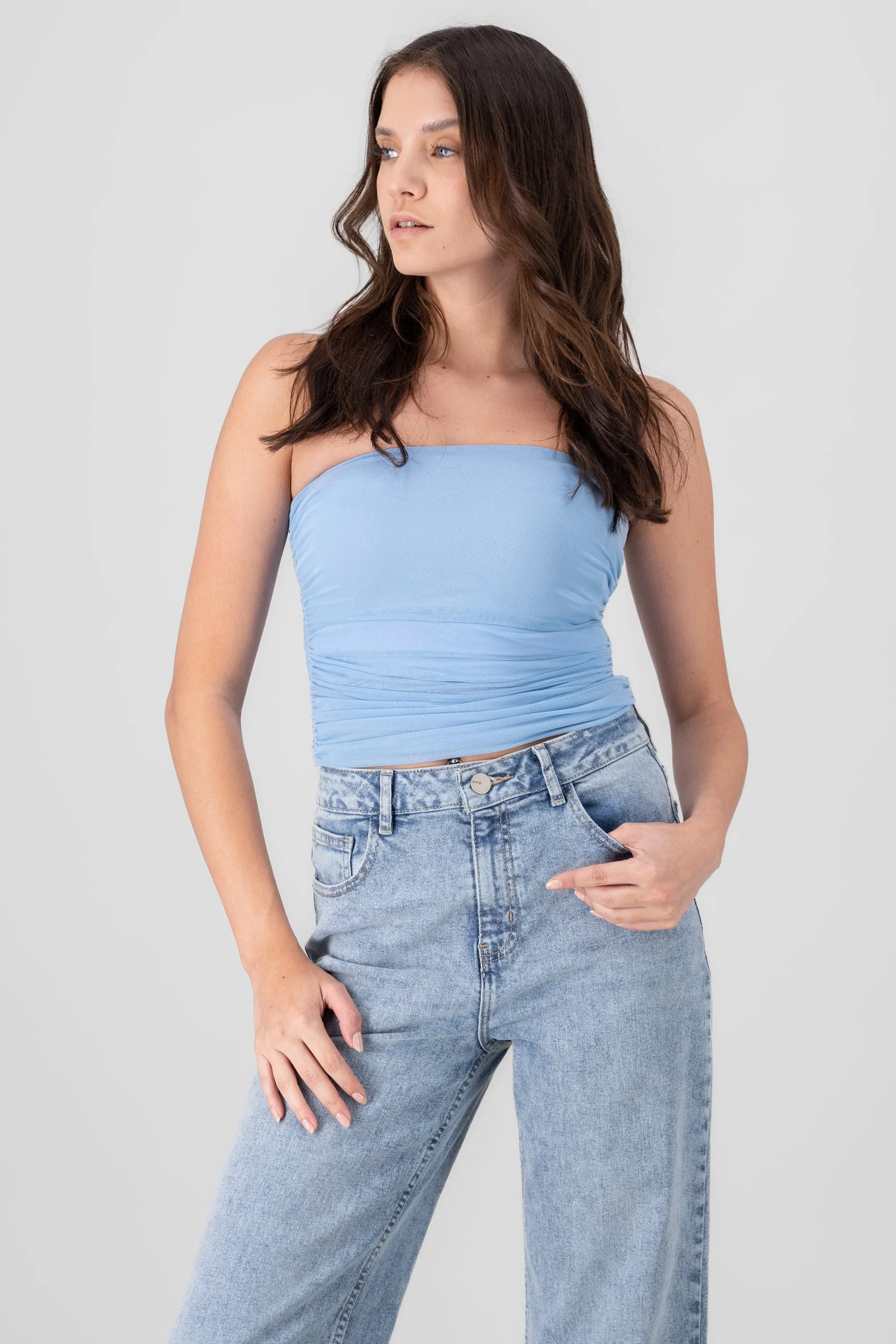 Top Mesh Strapless Mesh sold by Shasa product image thumbnail 2