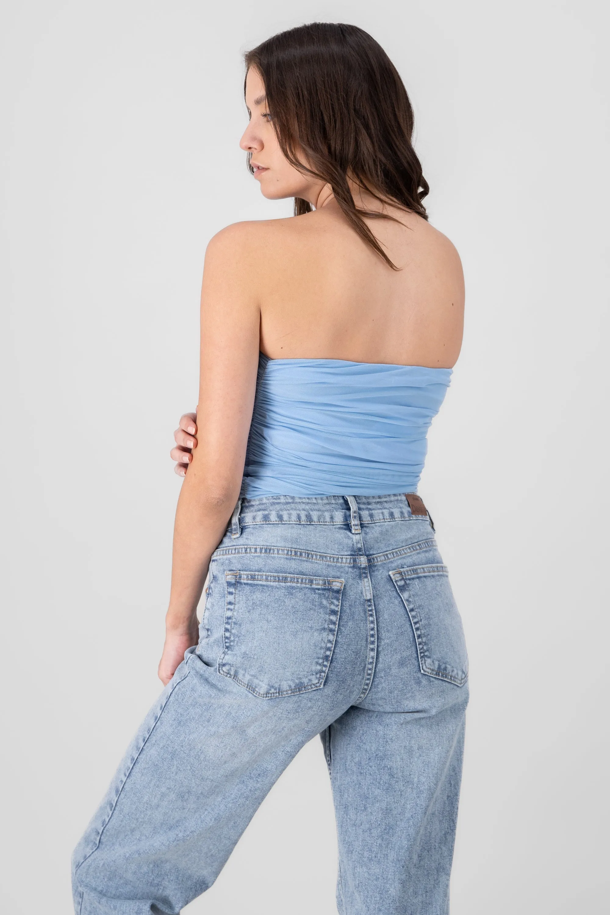 Top Mesh Strapless Mesh sold by Shasa product image thumbnail 4