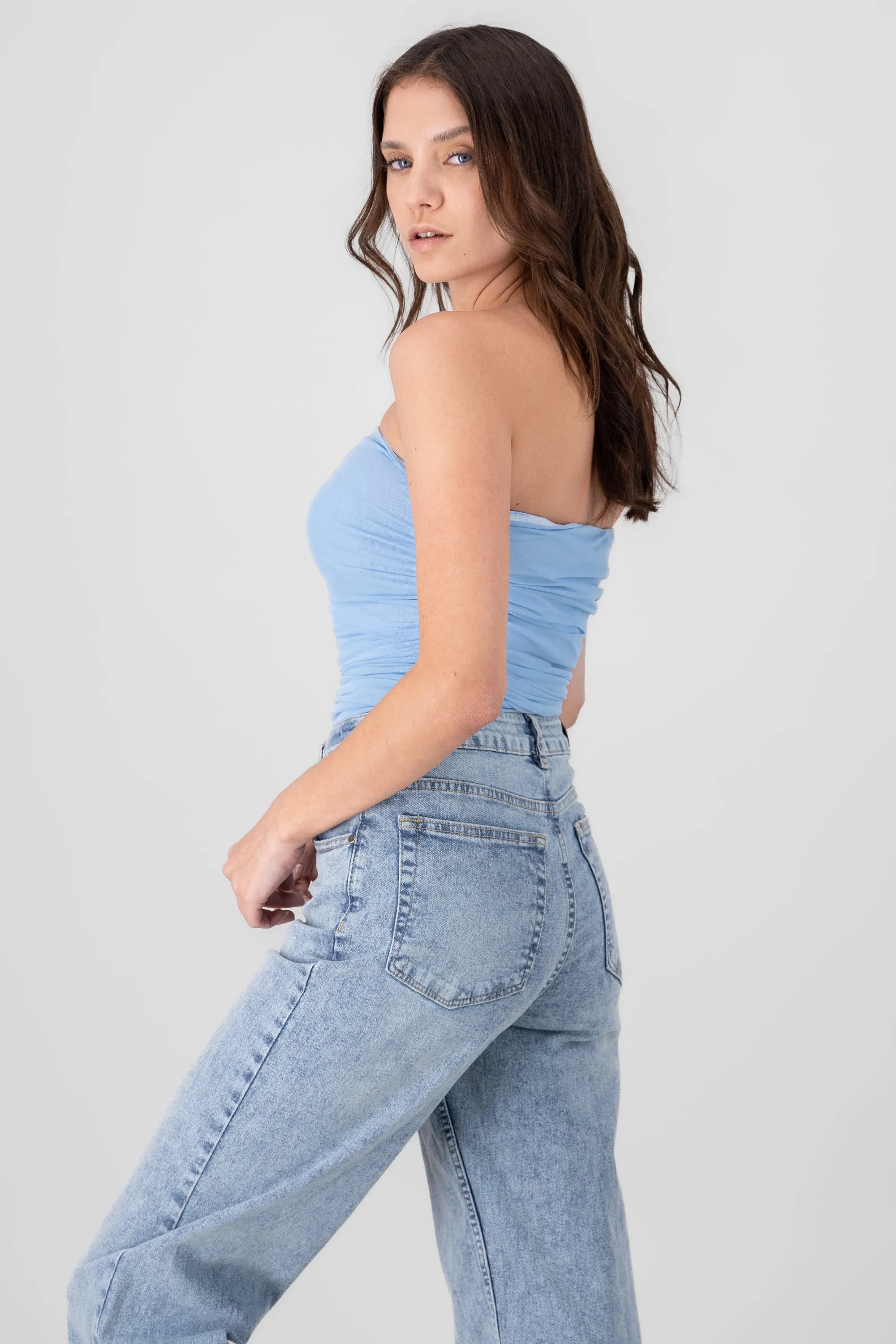 Top Mesh Strapless Mesh sold by Shasa product image thumbnail 3