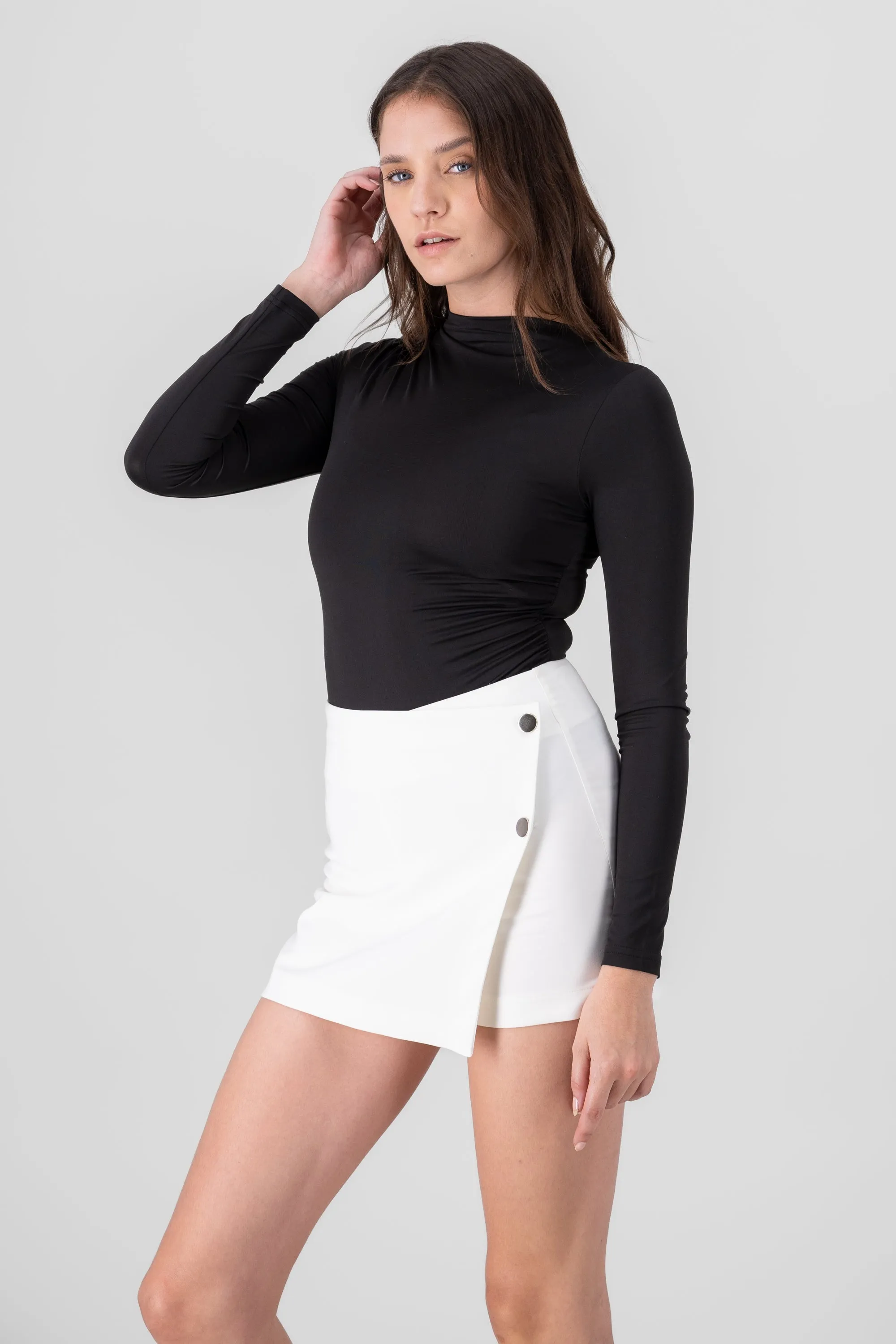 Bodysuit manga larga drapeados sold by Shasa product image thumbnail 2