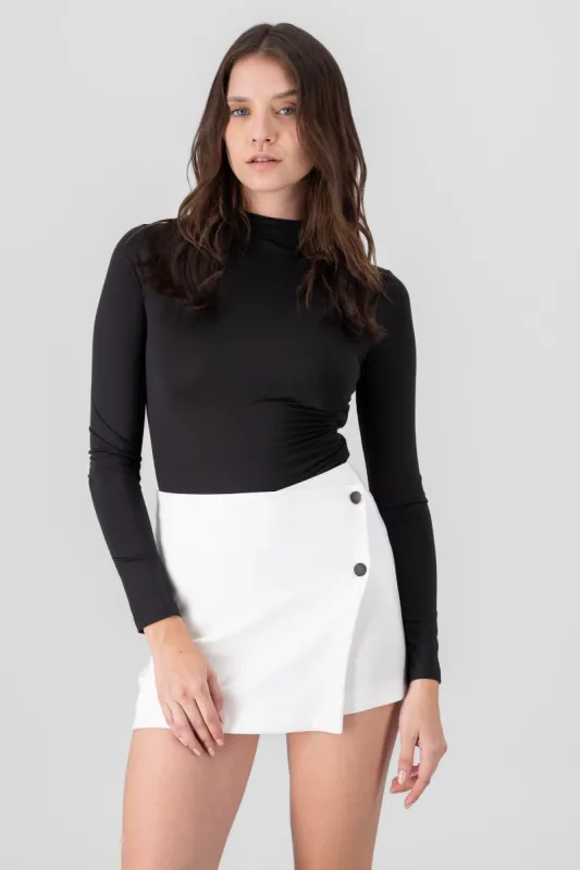 Bodysuit manga larga drapeados sold by Shasa