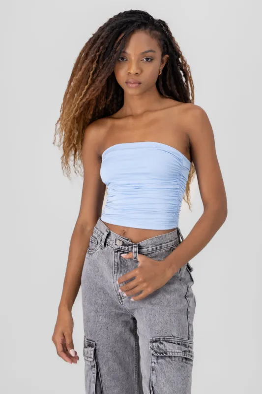 Top tubo liso drapeado sold by Shasa
