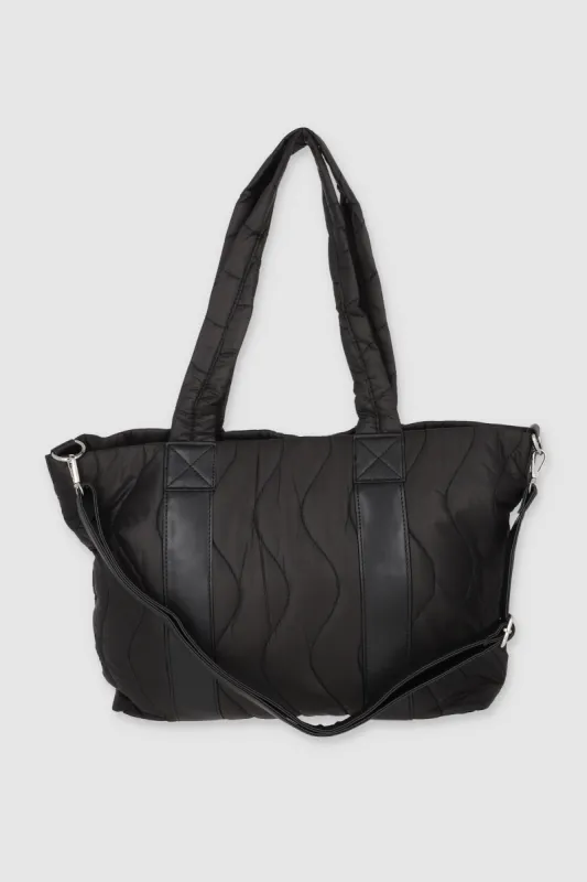 Bolsa tote capitonada ondas jareta sold by Shasa