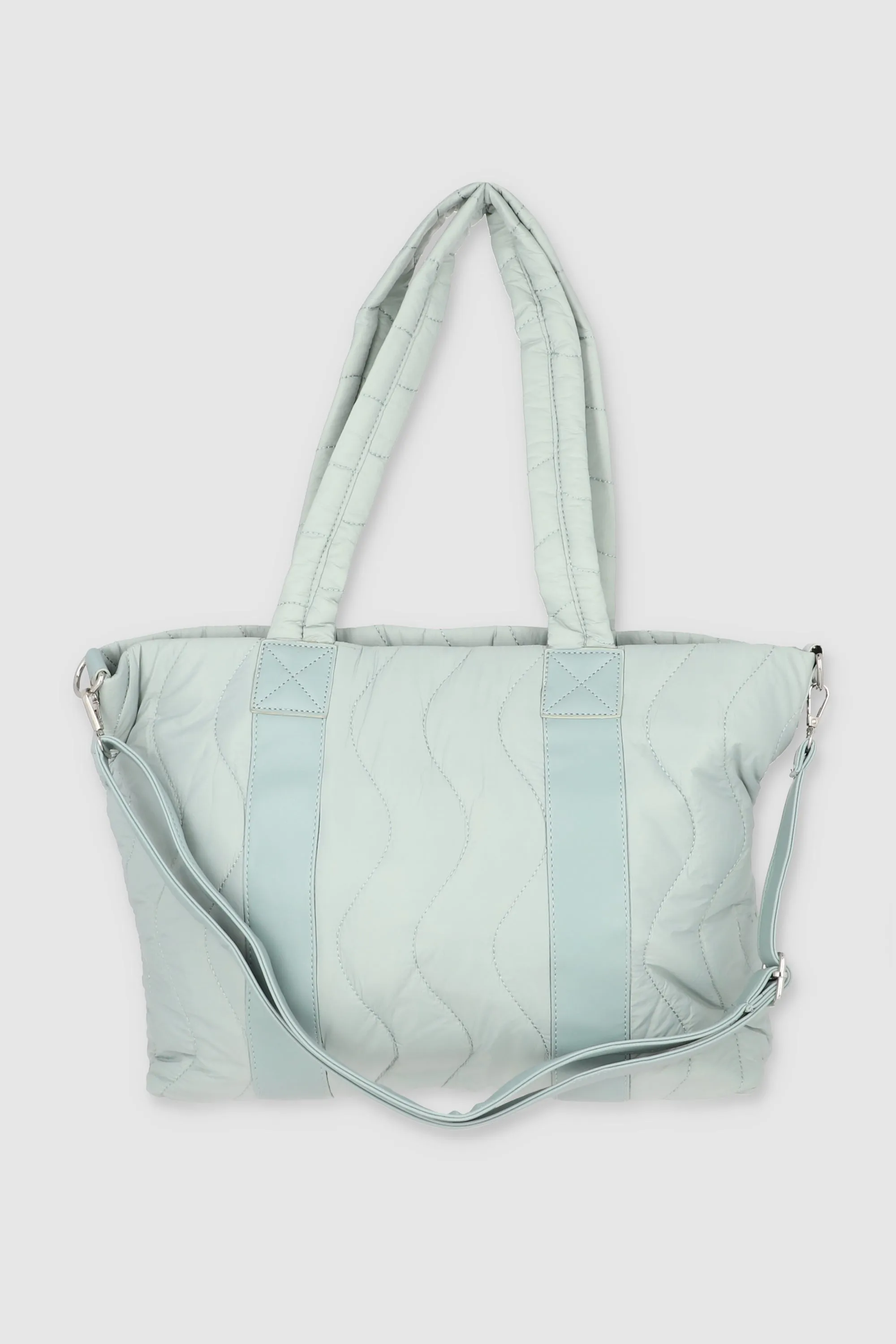 Bolsa tote capitonada ondas jareta sold by Shasa