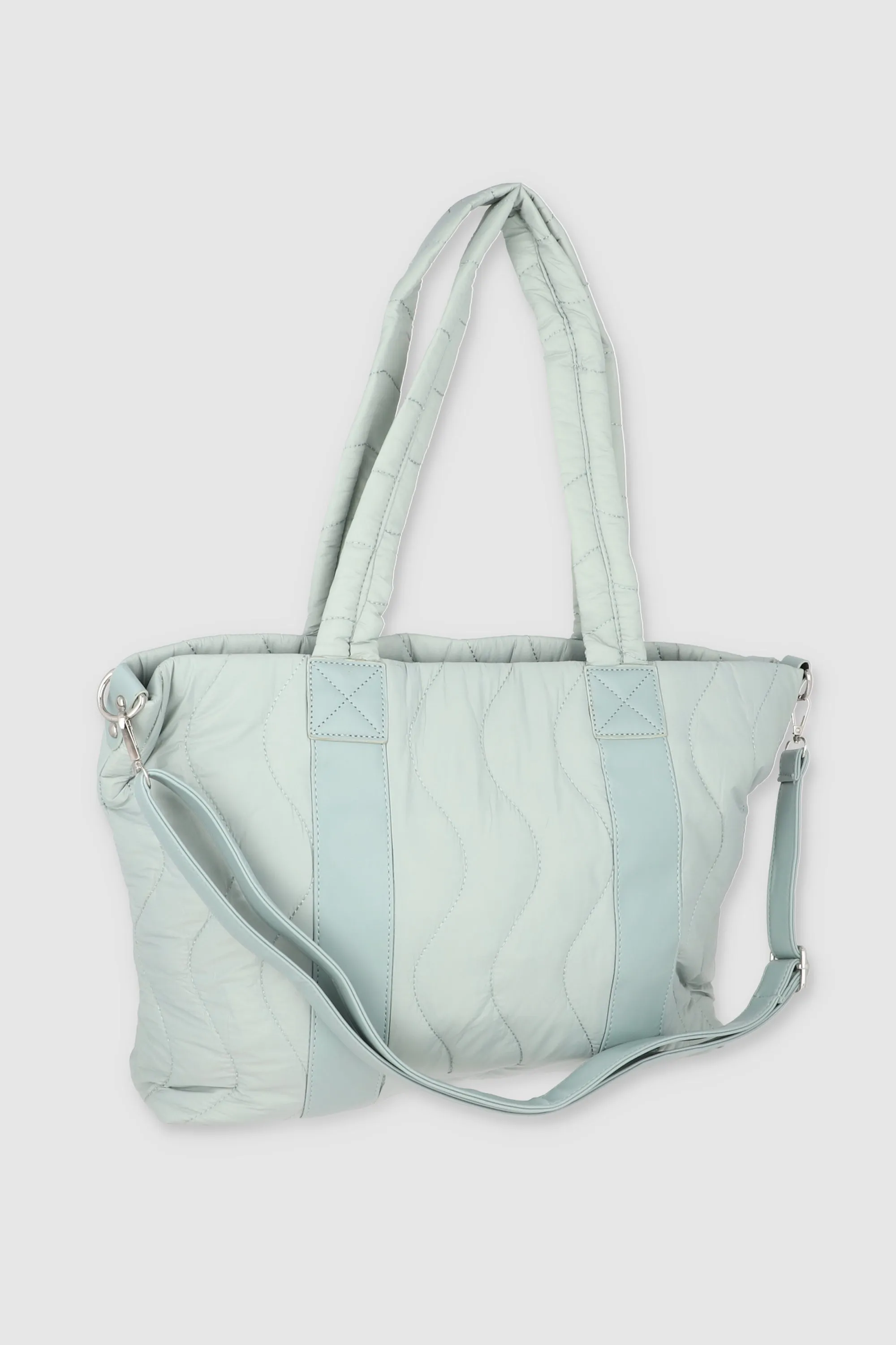 Bolsa tote capitonada ondas jareta sold by Shasa product image thumbnail 2