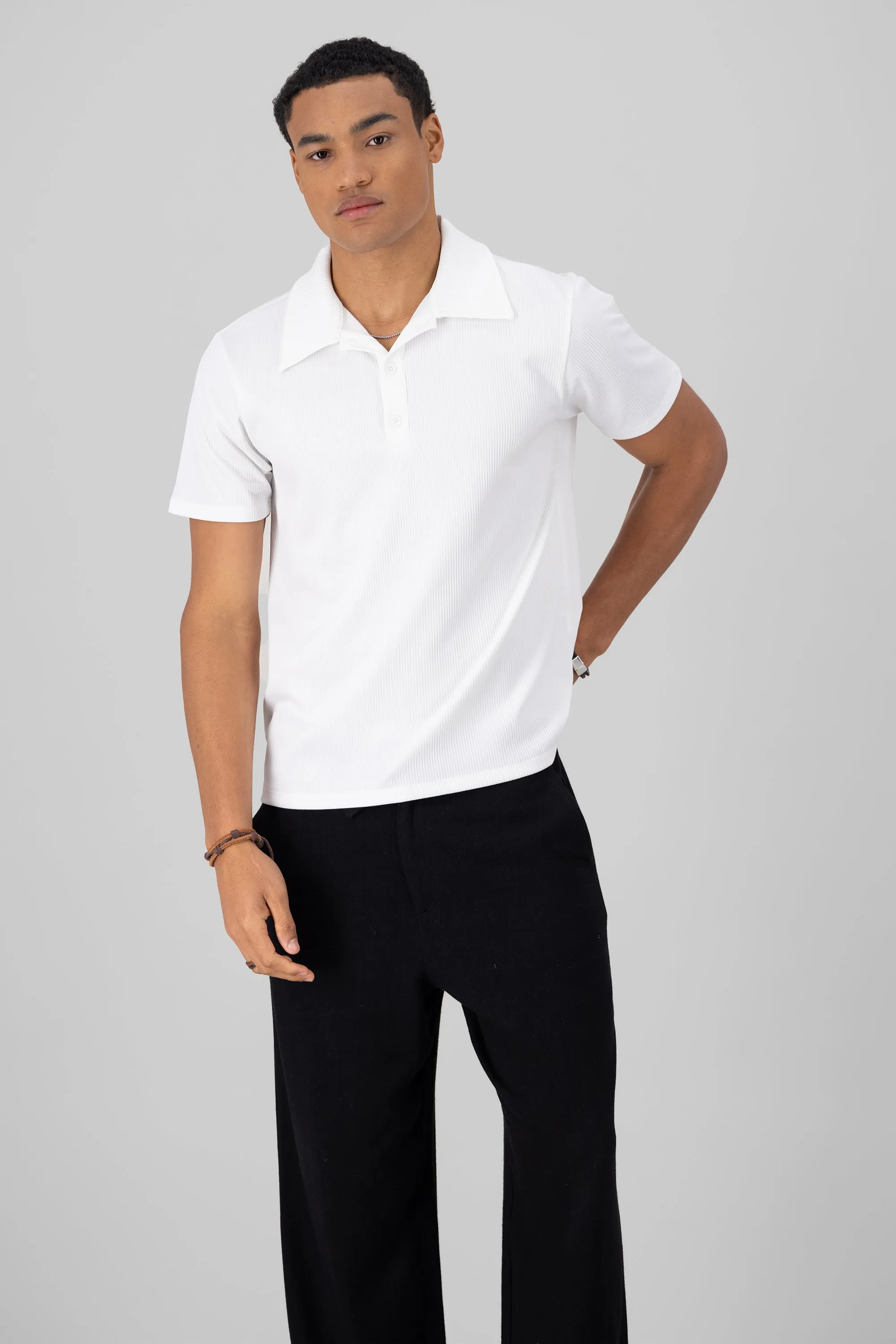 Polo rayas textura sold by Shasa