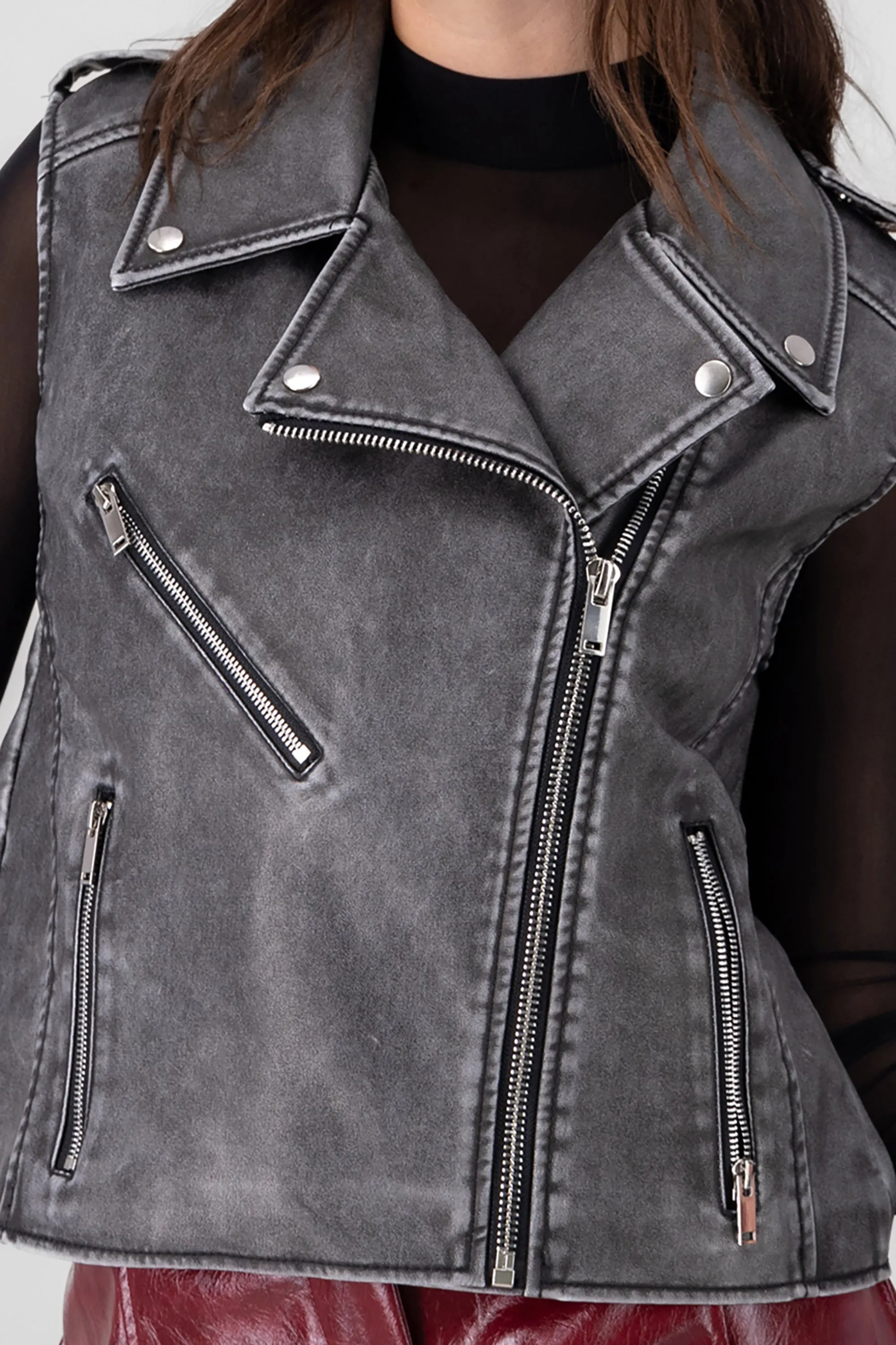 Chaleco deslavado PU sold by Shasa product image thumbnail 5