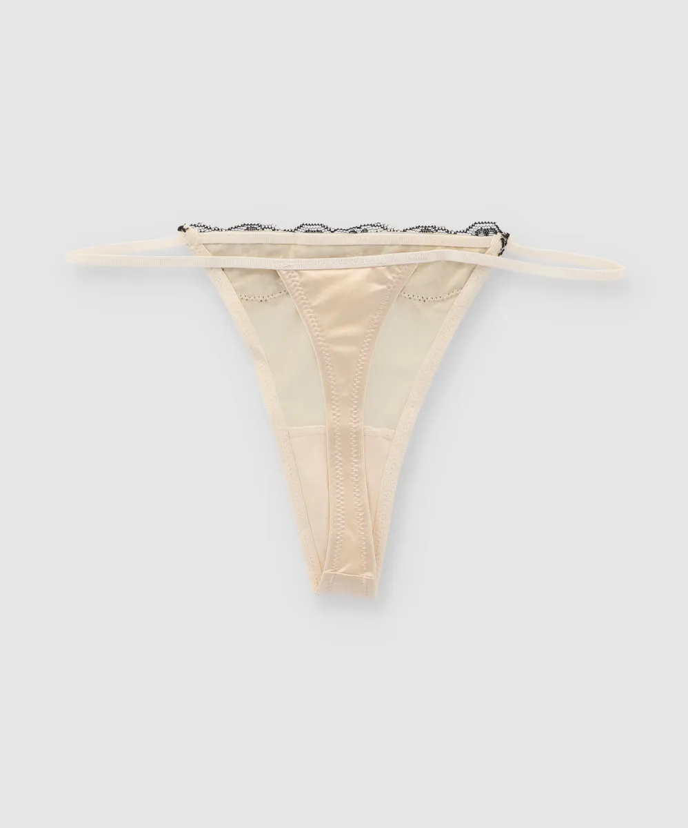 Tanga satin encaje bies sold by Shasa product image thumbnail 2