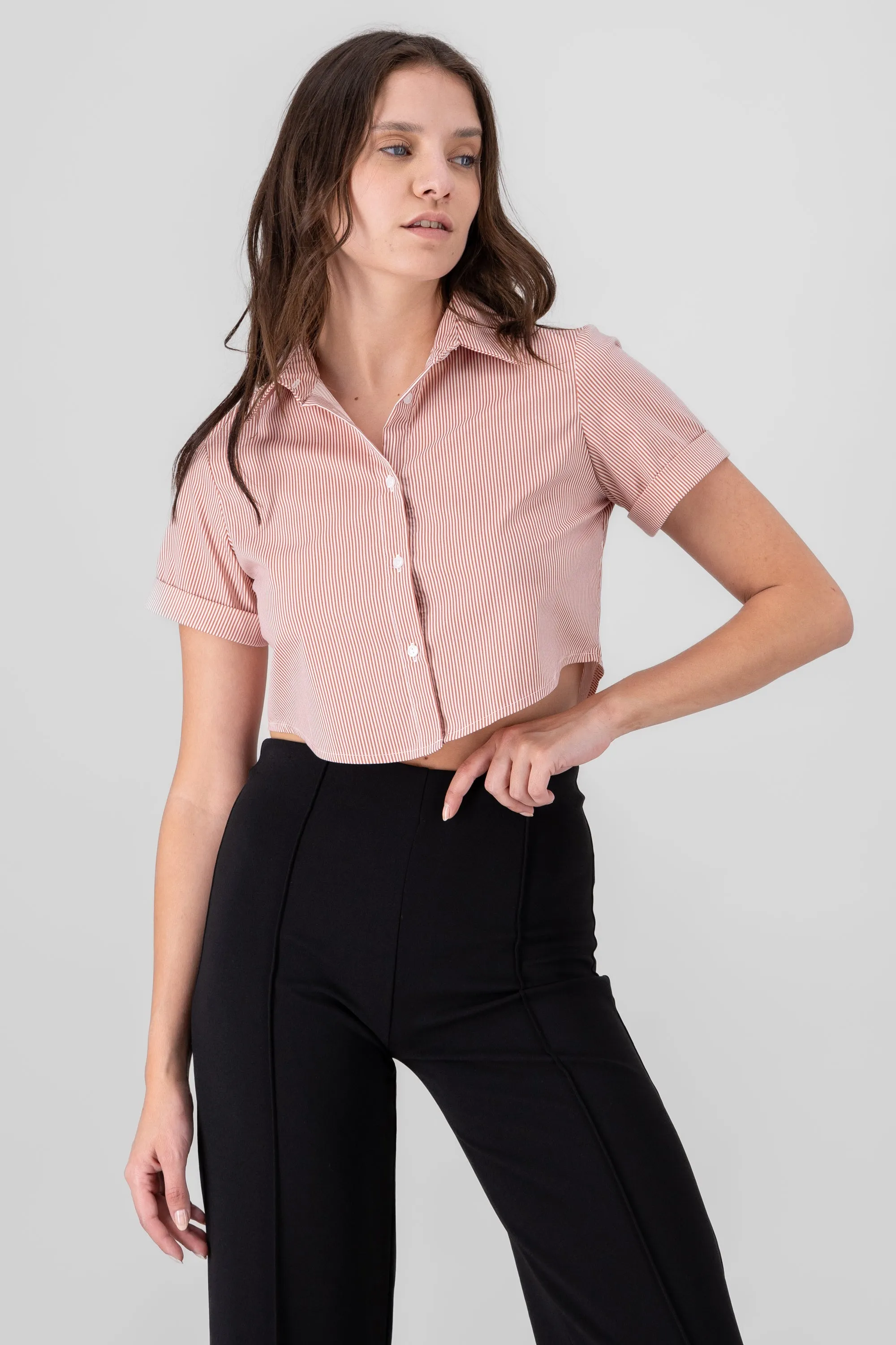 Camisa crop manga corta sold by Shasa product image thumbnail 2