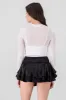 Top Mesh Manga Larga Brillos sold by Shasa