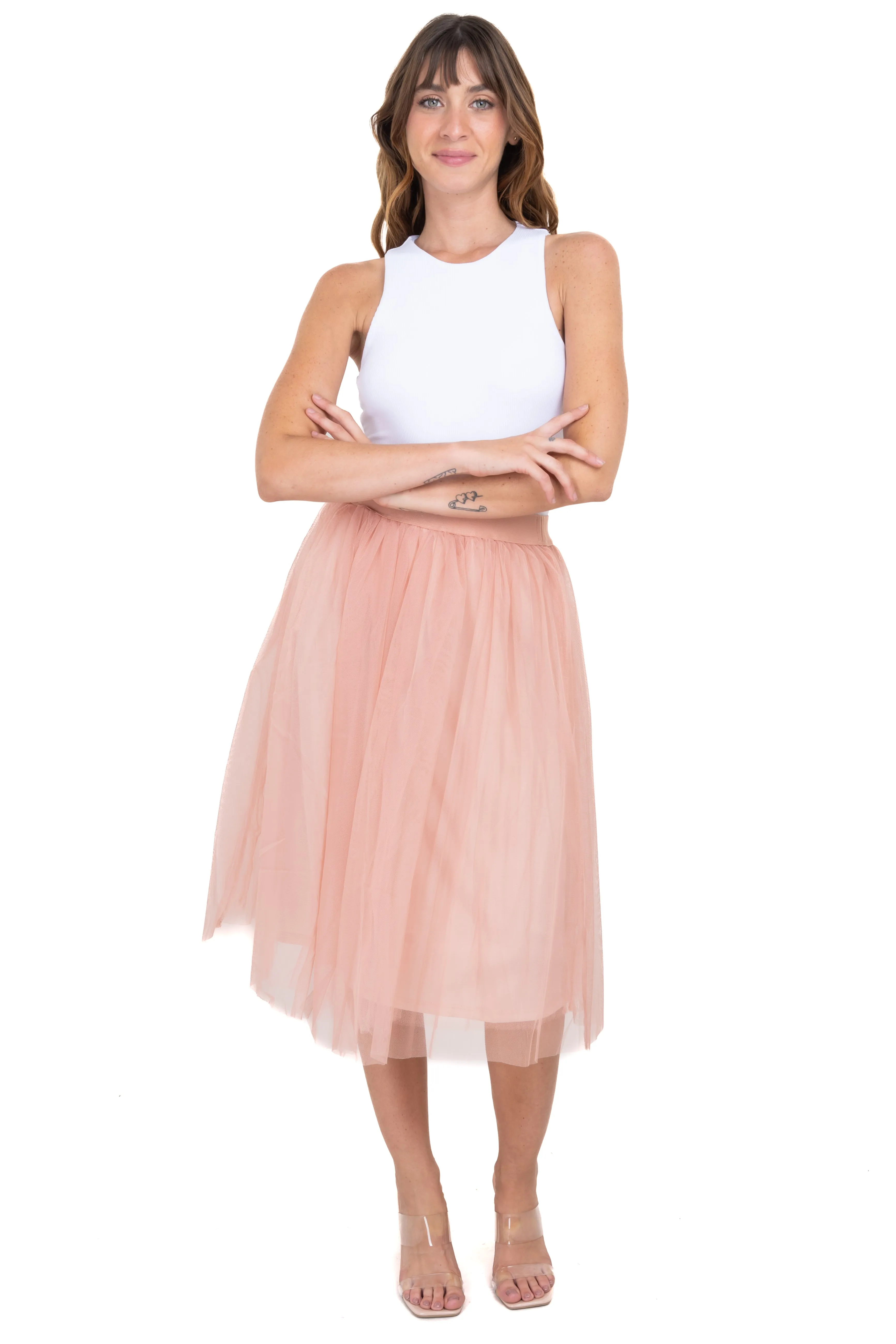 Falda midi con volumen lisa sold by Shasa product image thumbnail 2