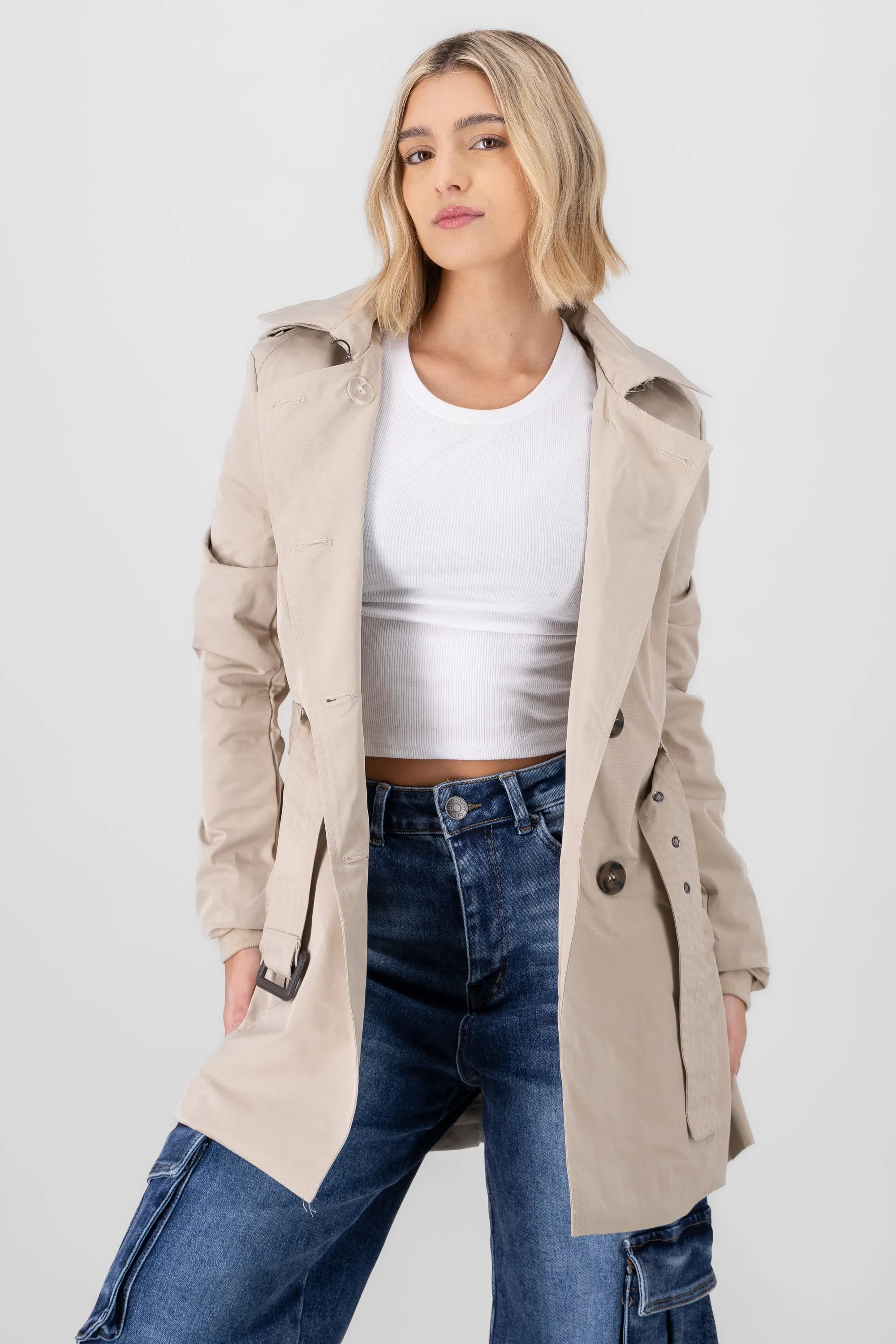 Gabardina ajustada capucha sold by Shasa product image thumbnail 2