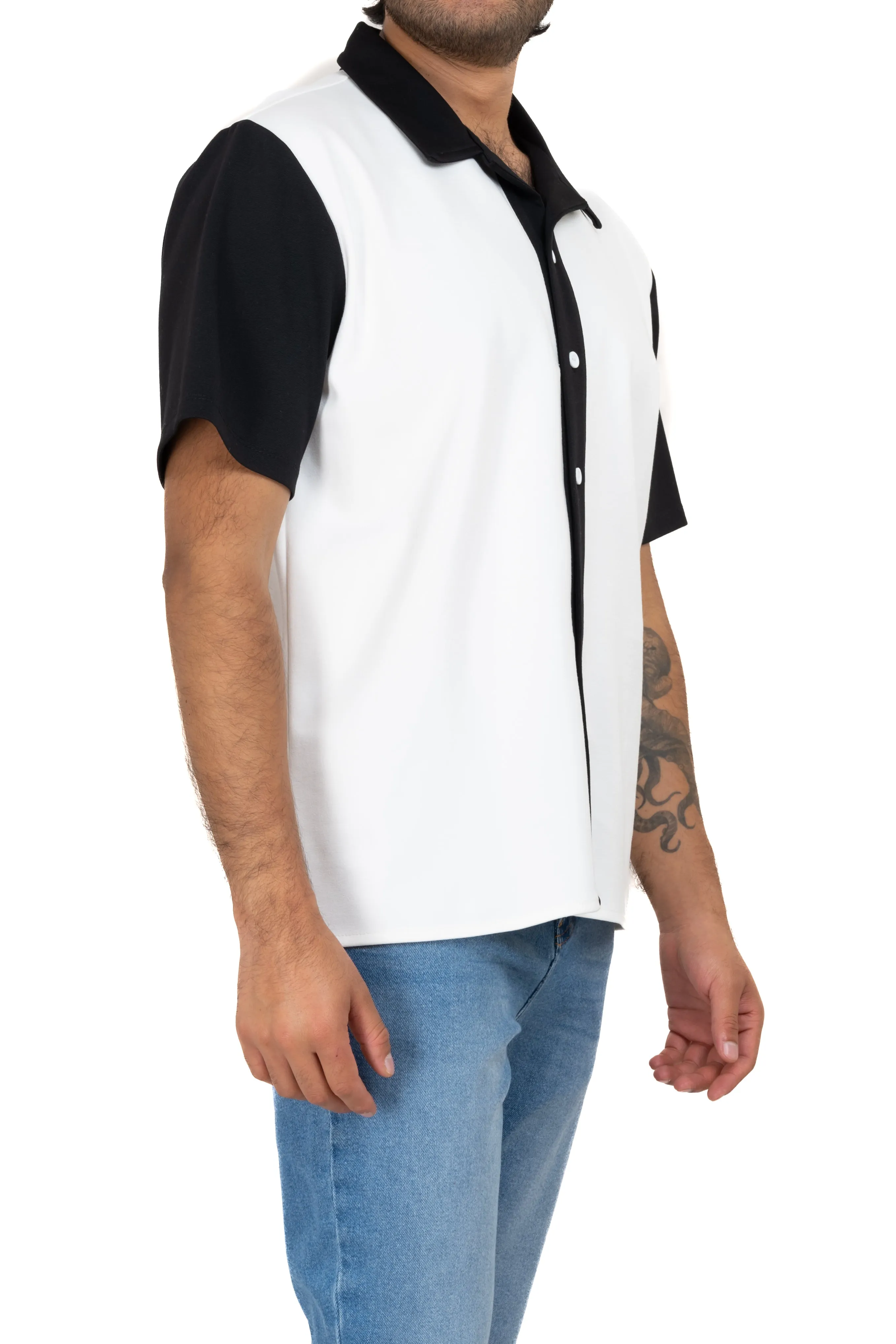 Camisa manga corta contraste sold by Shasa product image thumbnail 3