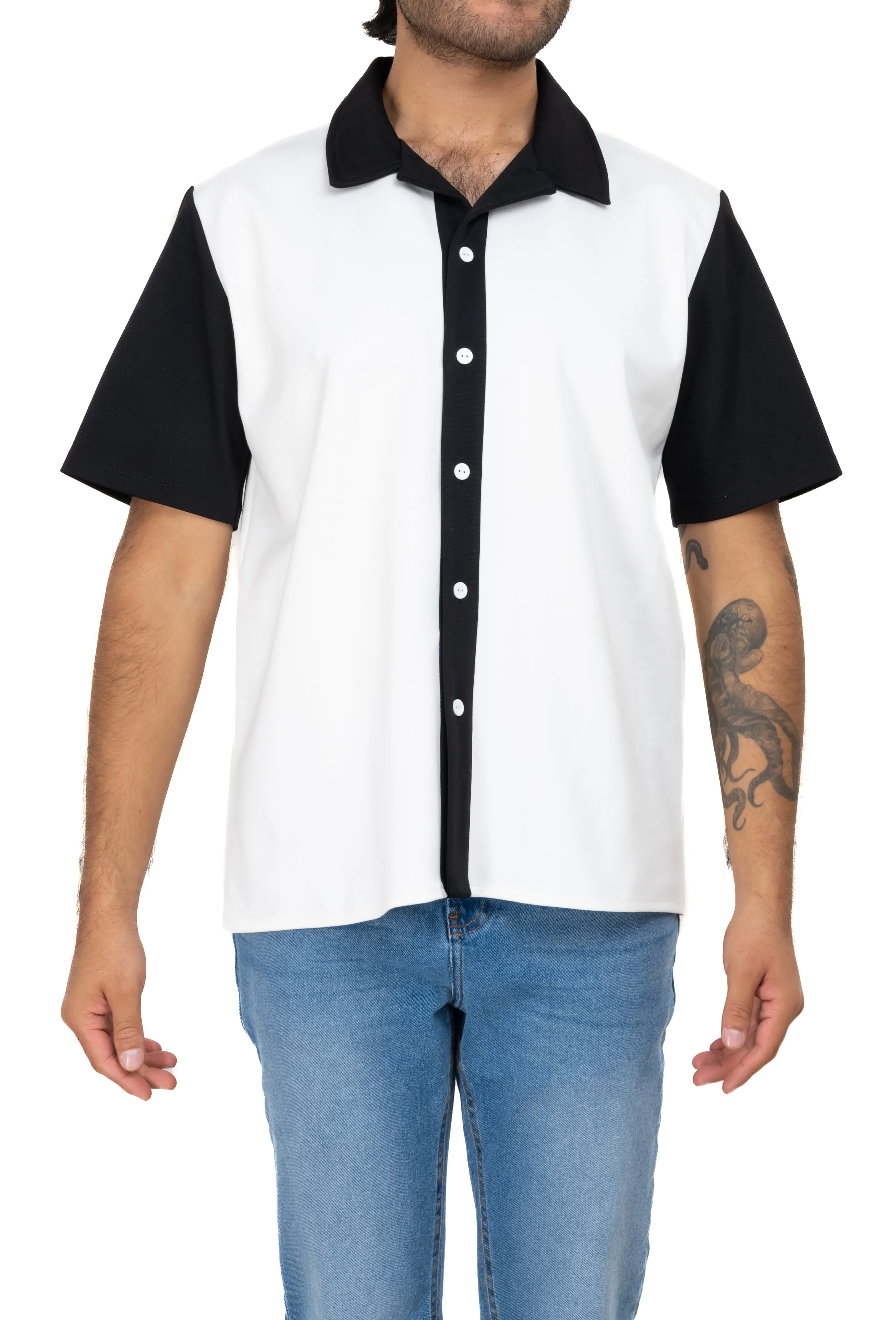 Camisa manga corta contraste sold by Shasa product image thumbnail 2
