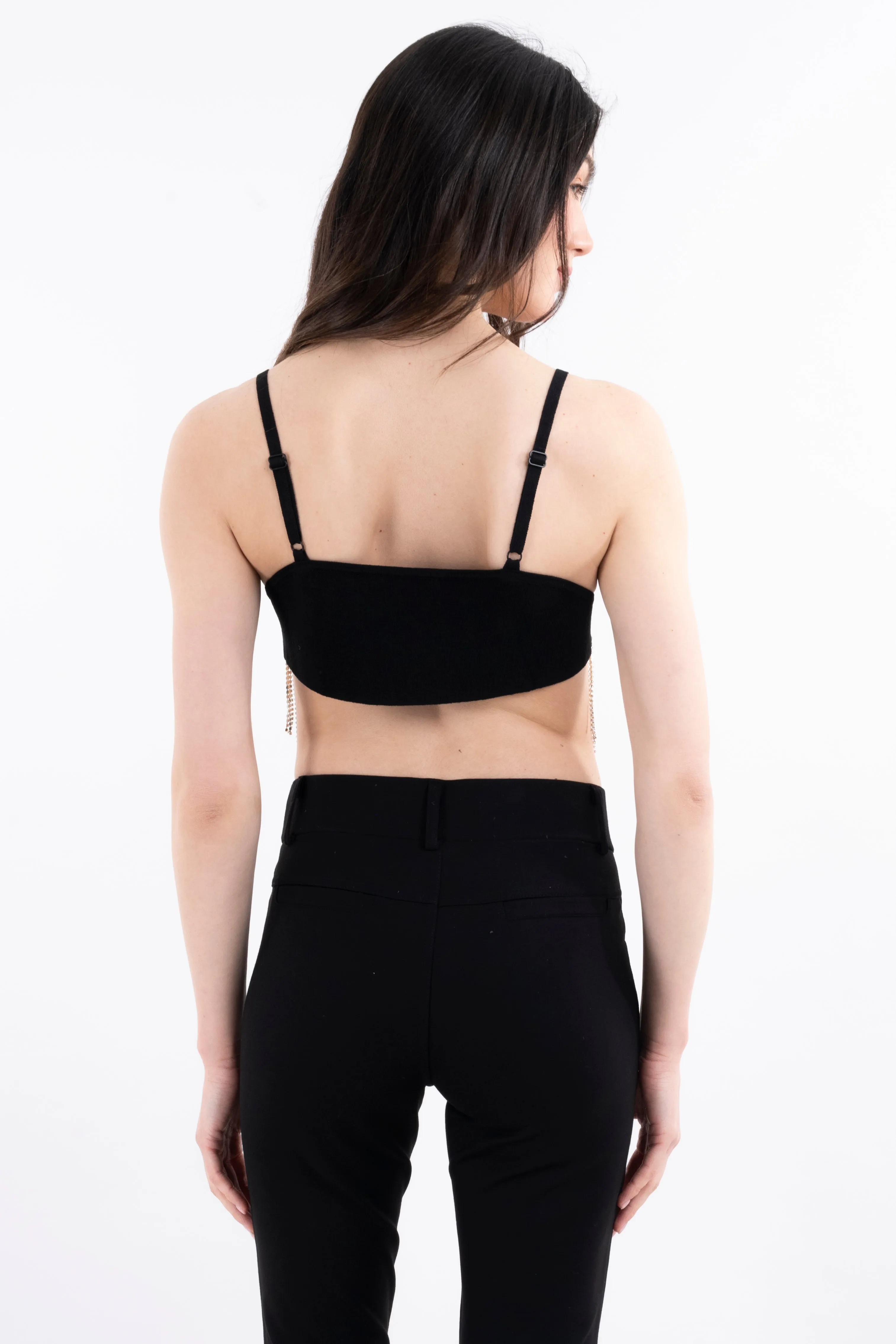 Top crop bajo asimétrico brillos sold by Shasa product image thumbnail 4