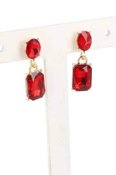 Aretes Colgantes Piedras Cuadradas sold by Shasa product image thumbnail 2