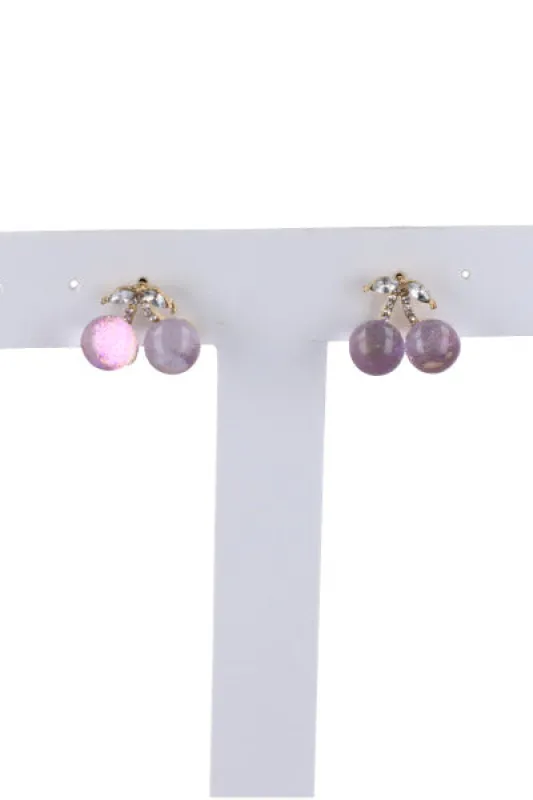 Aretes Studs Cereza sold by Shasa