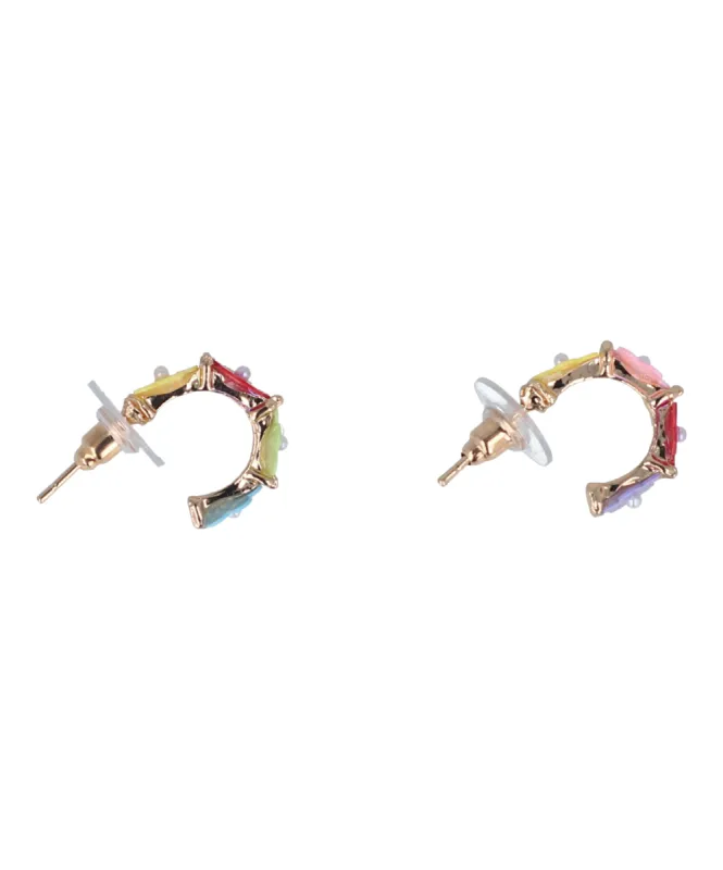 Arracadas Flores Multicolor sold by Shasa