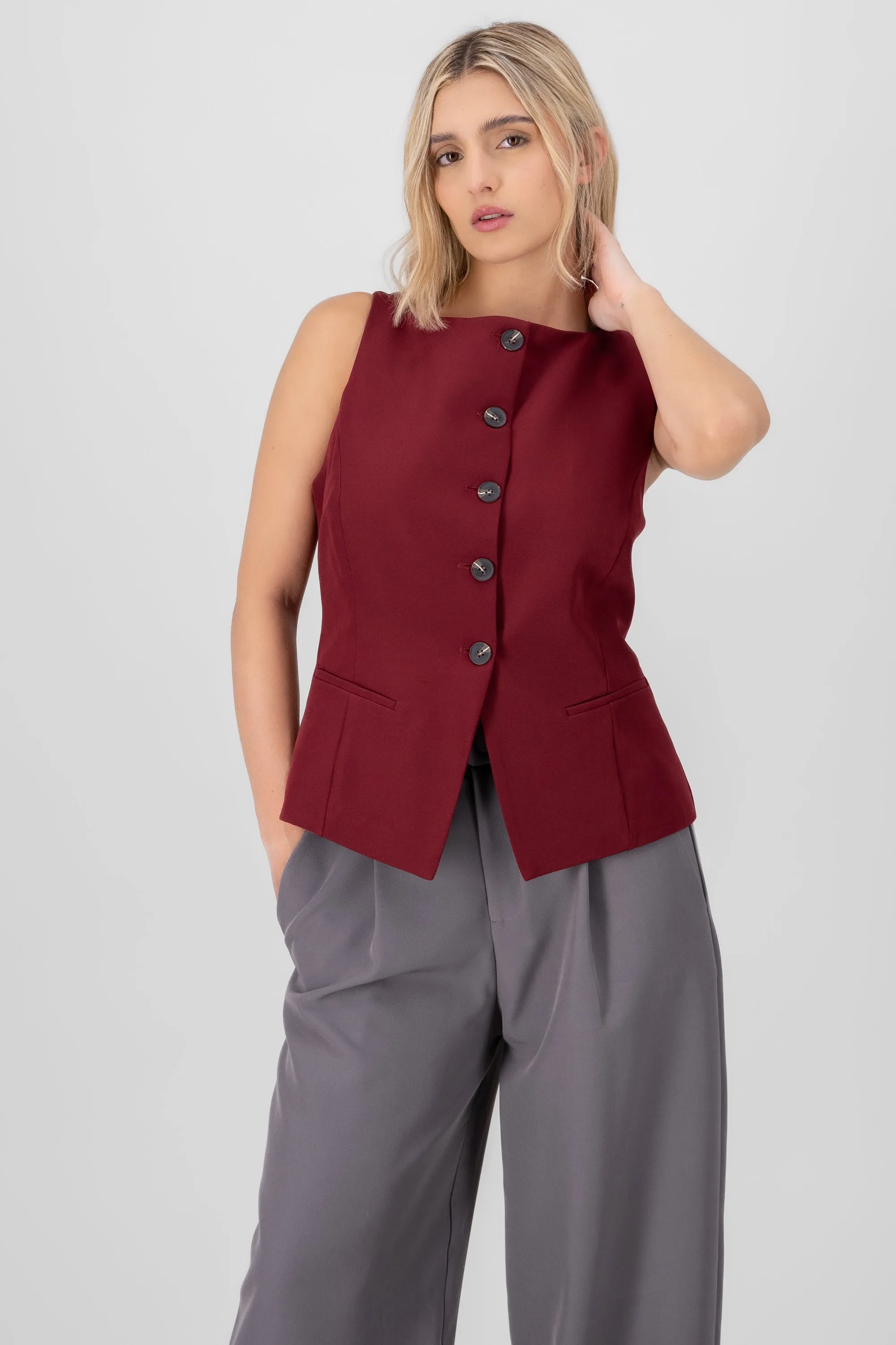 Chaleco largo sastre con botones Hypsters sold by Shasa product image thumbnail 3