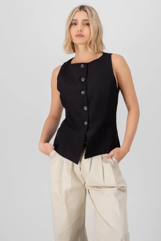 Chaleco largo sastre con botones Hypsters sold by Shasa