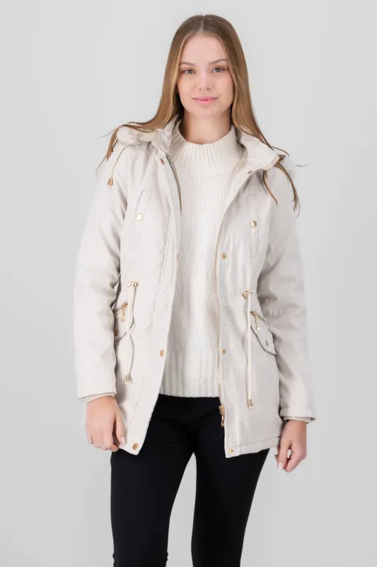 Gabardina bolsas cierre gorro sold by Shasa