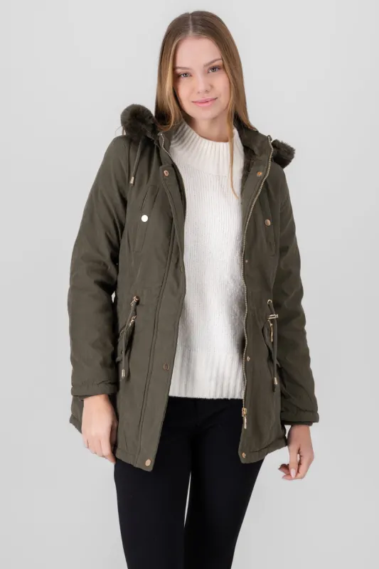 Gabardina bolsas cierre gorro sold by Shasa