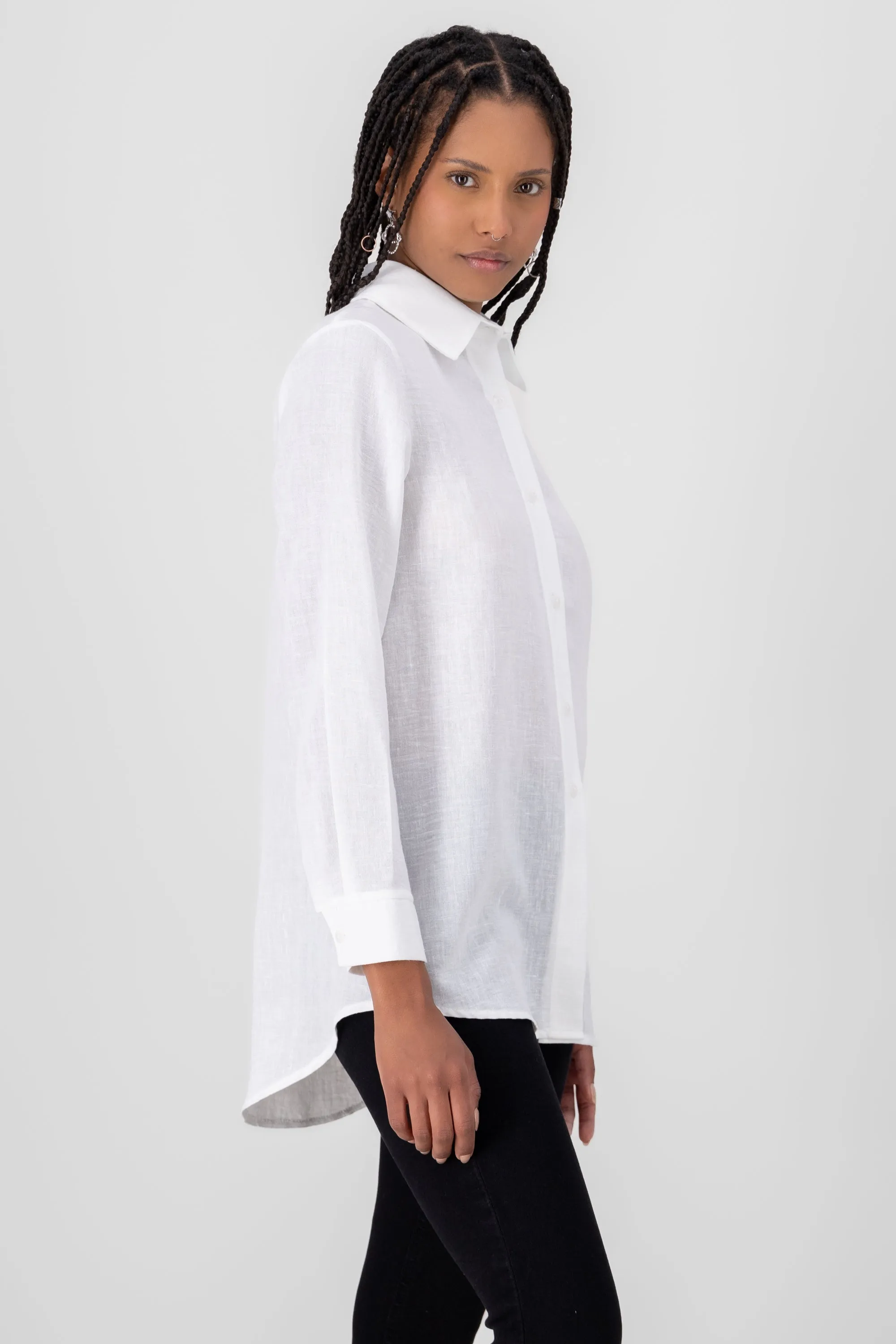 camisa fluida manga larga sold by Shasa product image thumbnail 3