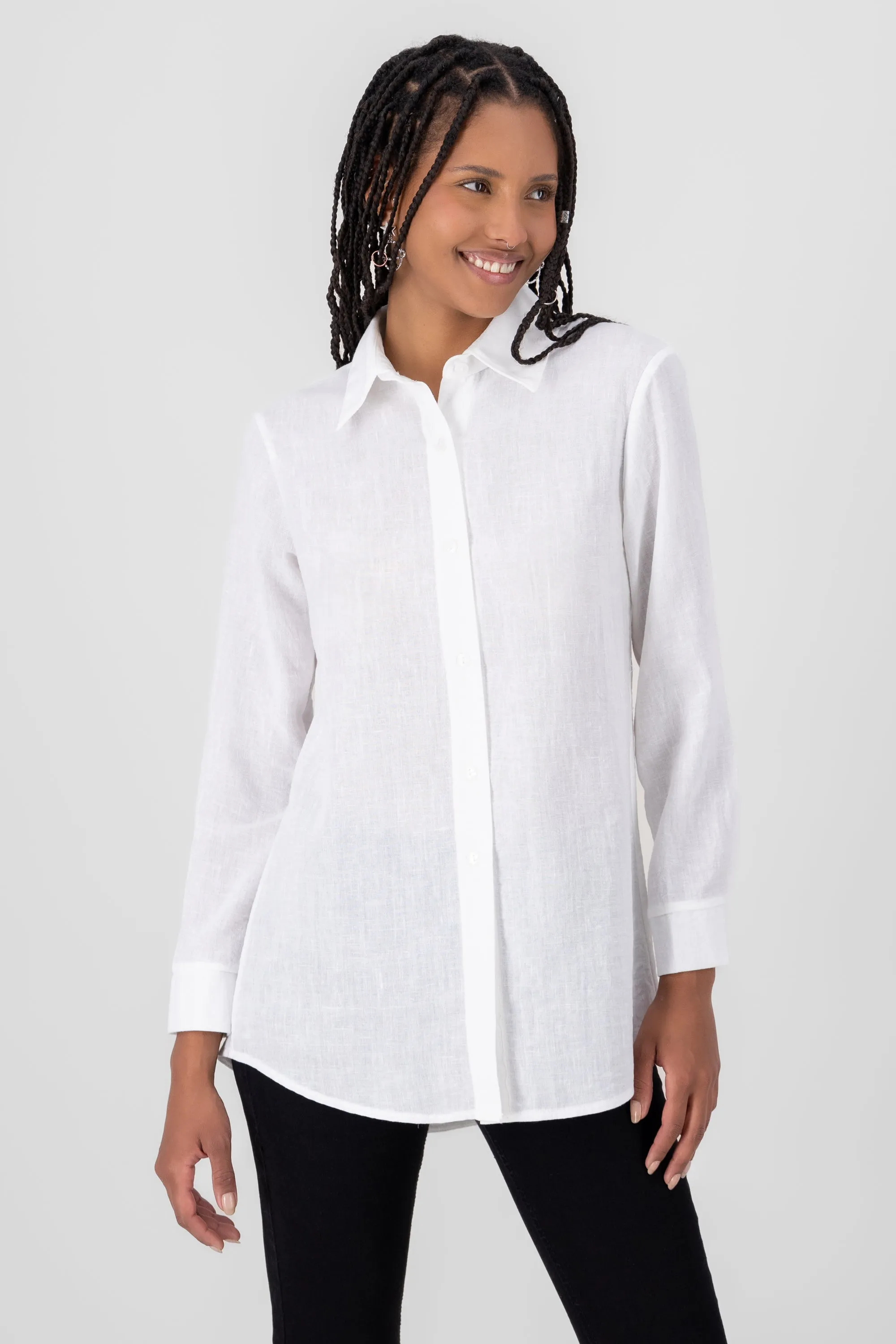 camisa fluida manga larga sold by Shasa