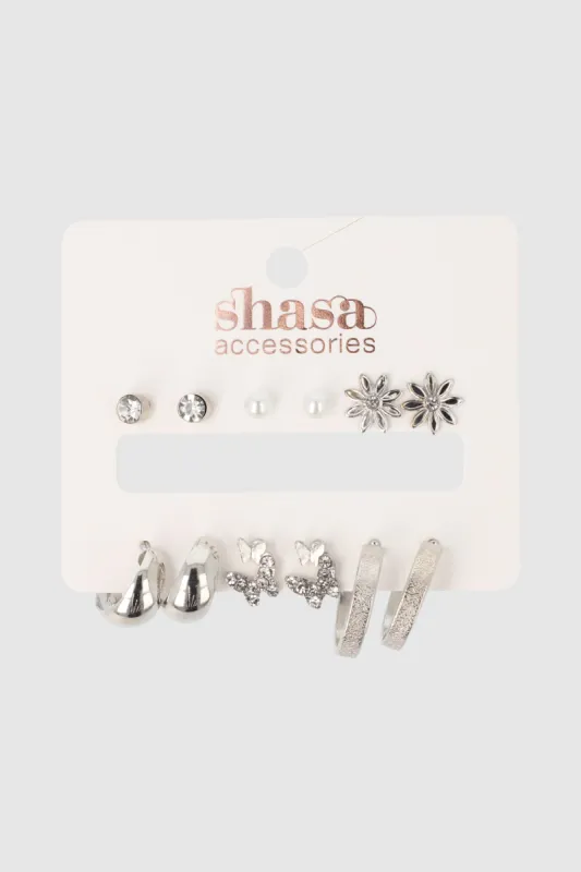 6 PR ARETES FIGURA ARRACADAS sold by Shasa
